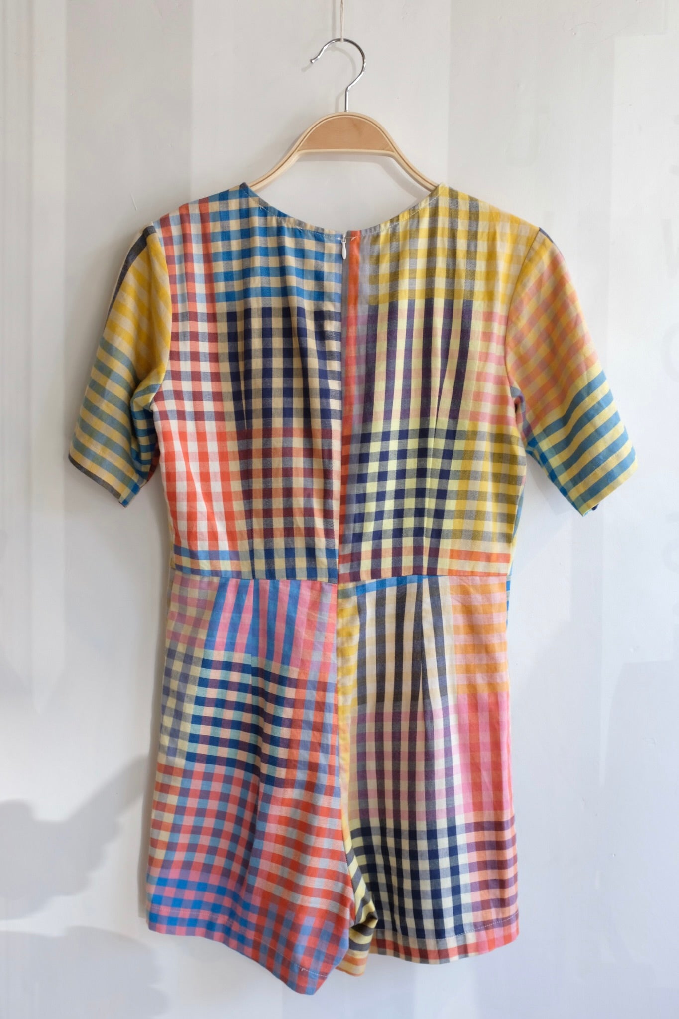 Pre-loved / Ilana  Khon Picnic Plaid Playsuit / Size 4P