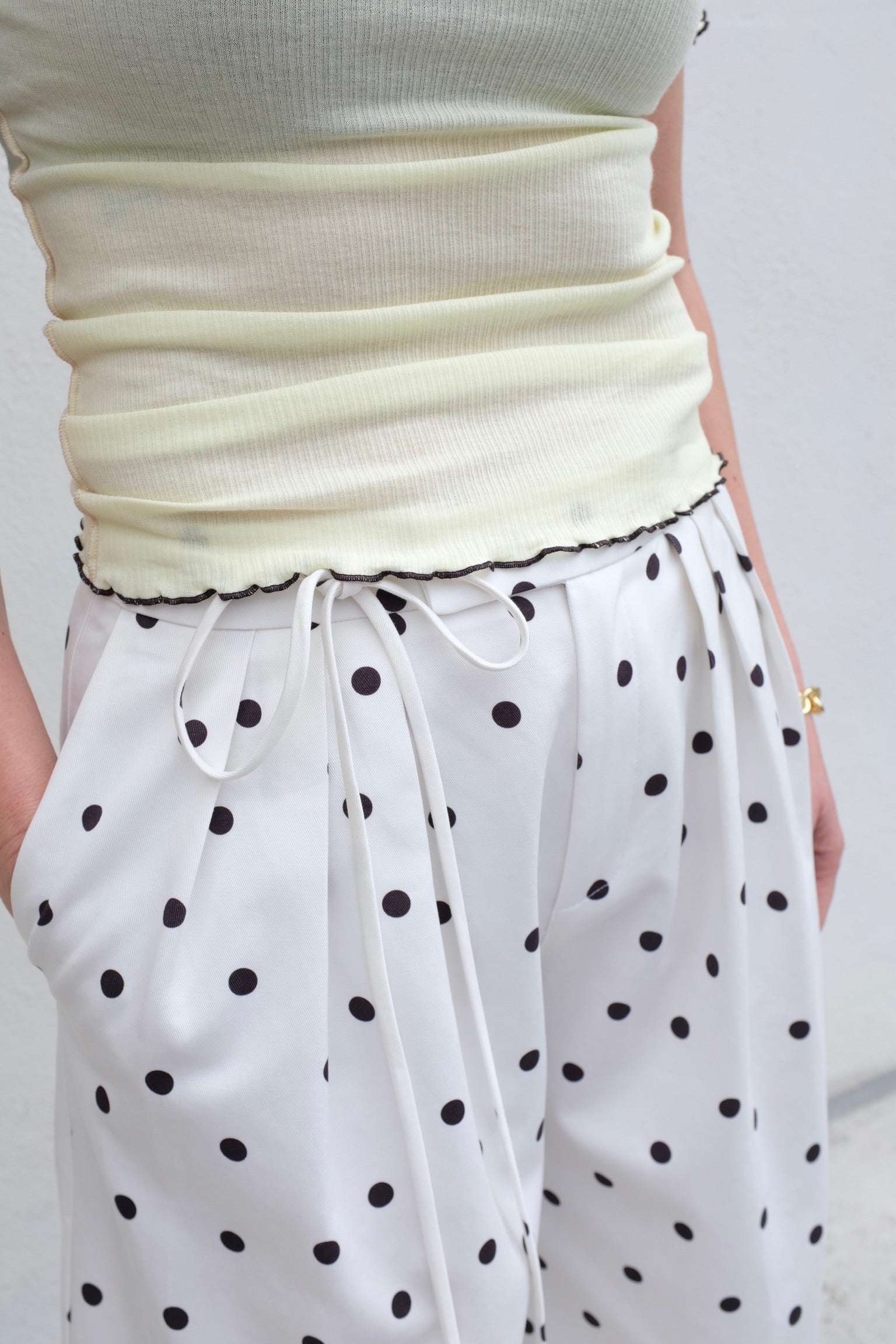Eliza Faulkner Frances Short / White Polka Dot