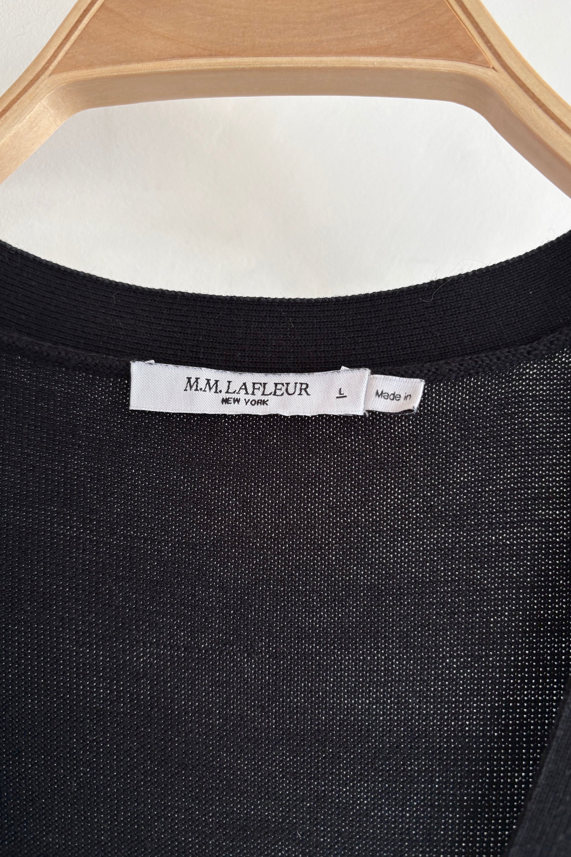 Pre-Loved / MM La Fleur Toula Pointelle Dress / Black / L