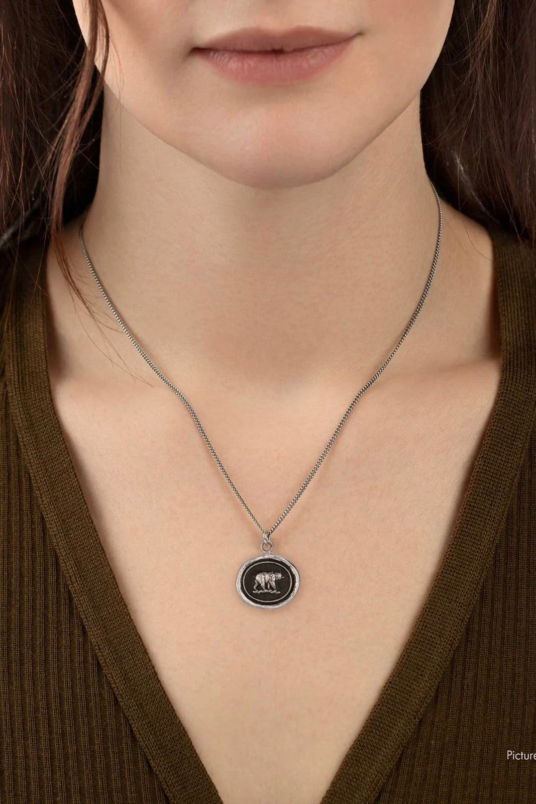 Pyrrha Mother Bear Talisman / Sterling Silver