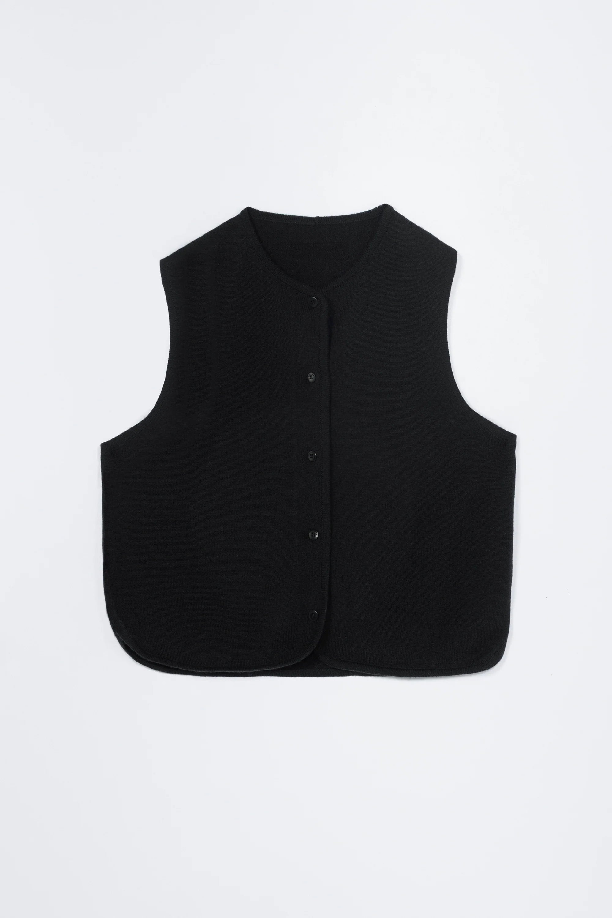Cordera Merino Wool Waistcoat / Black