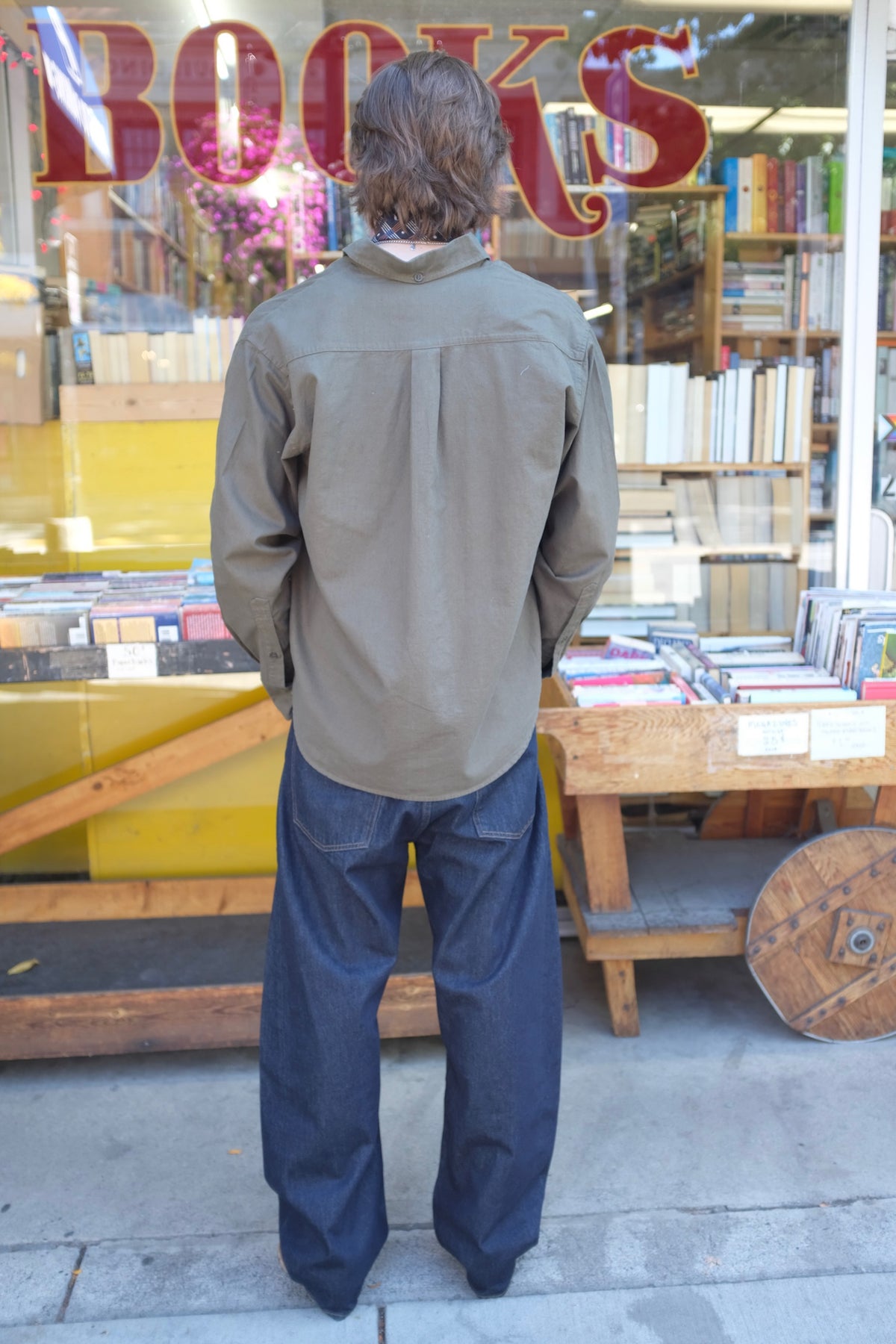 Jungmaven Catalina Button Down Shirt / Olive Green