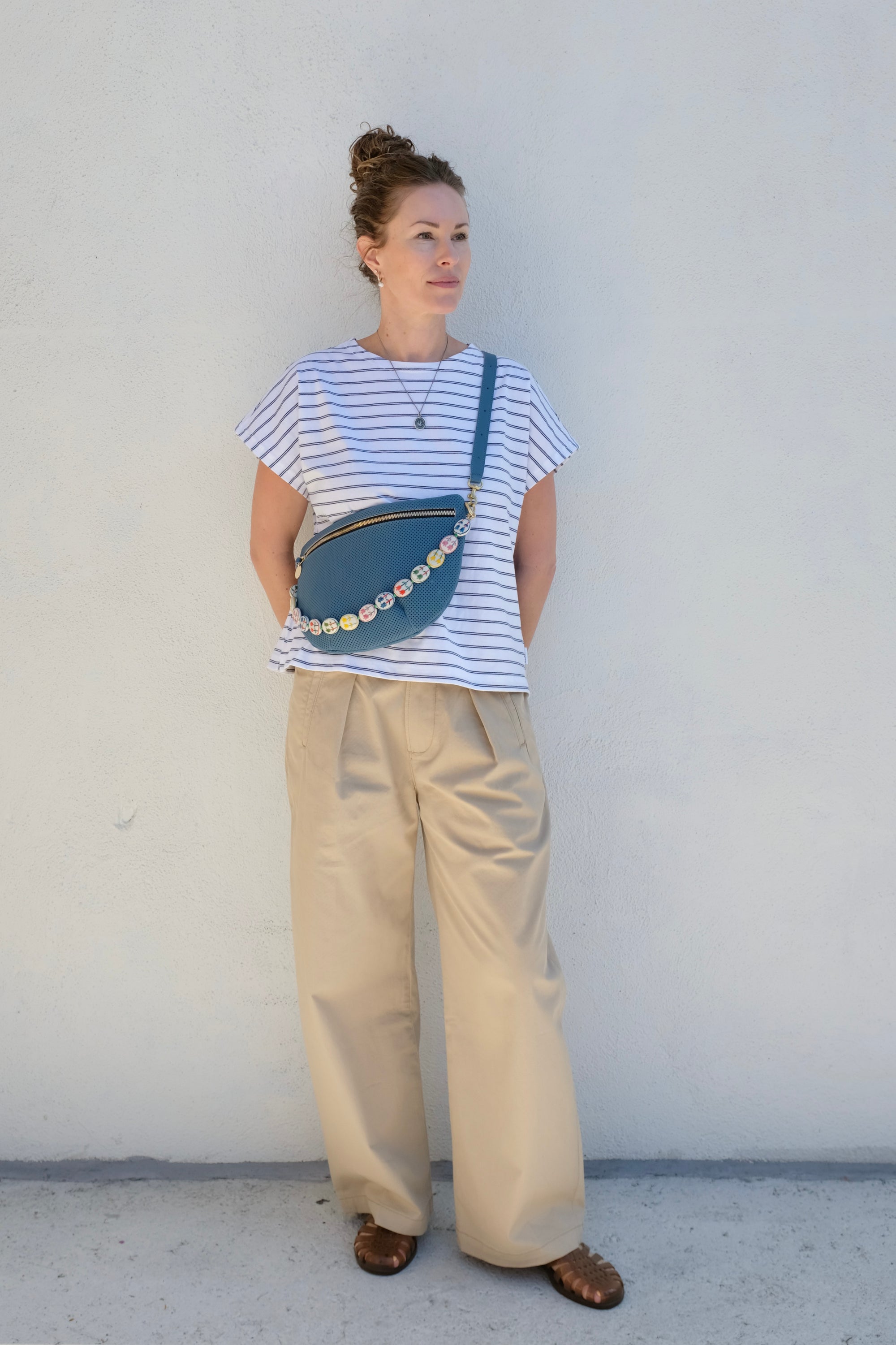 Le Bon Shoppe Chérie Tee / White+Navy