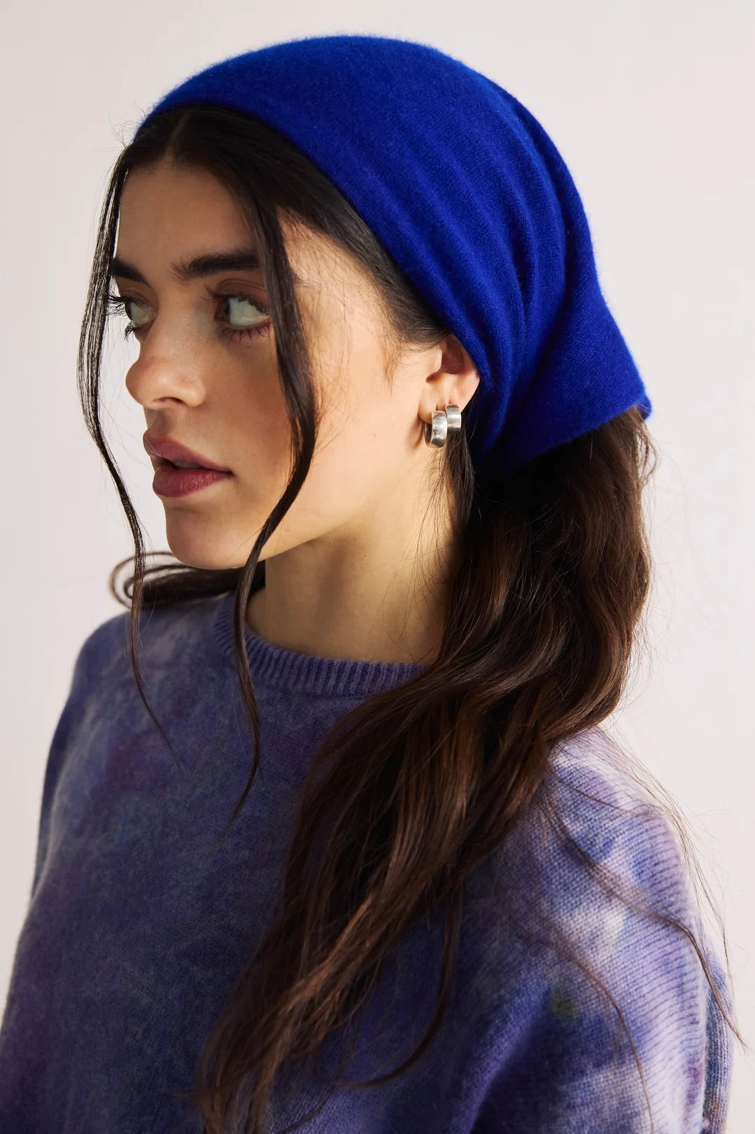 Riverside Cashmere Bandana / Cobalt