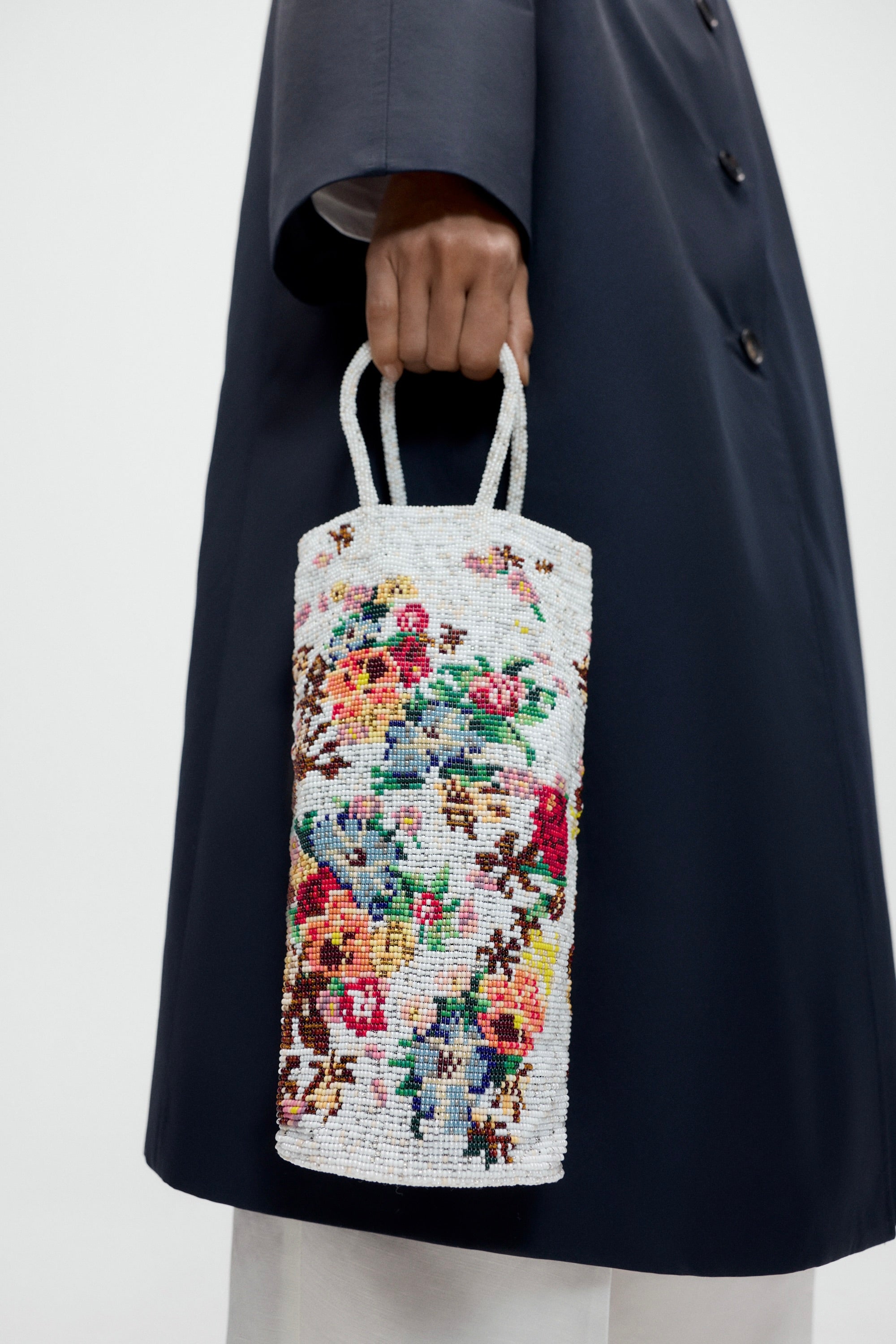 Handmade Beaded Bag / Marigold