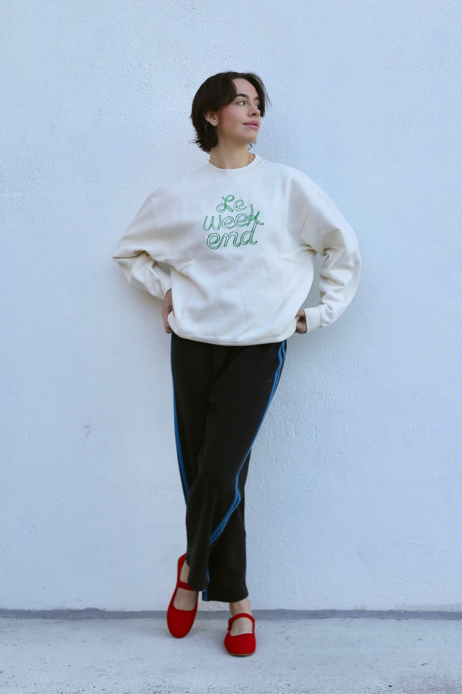 Clare V. Oversized Sweatshirt / Le Weekend