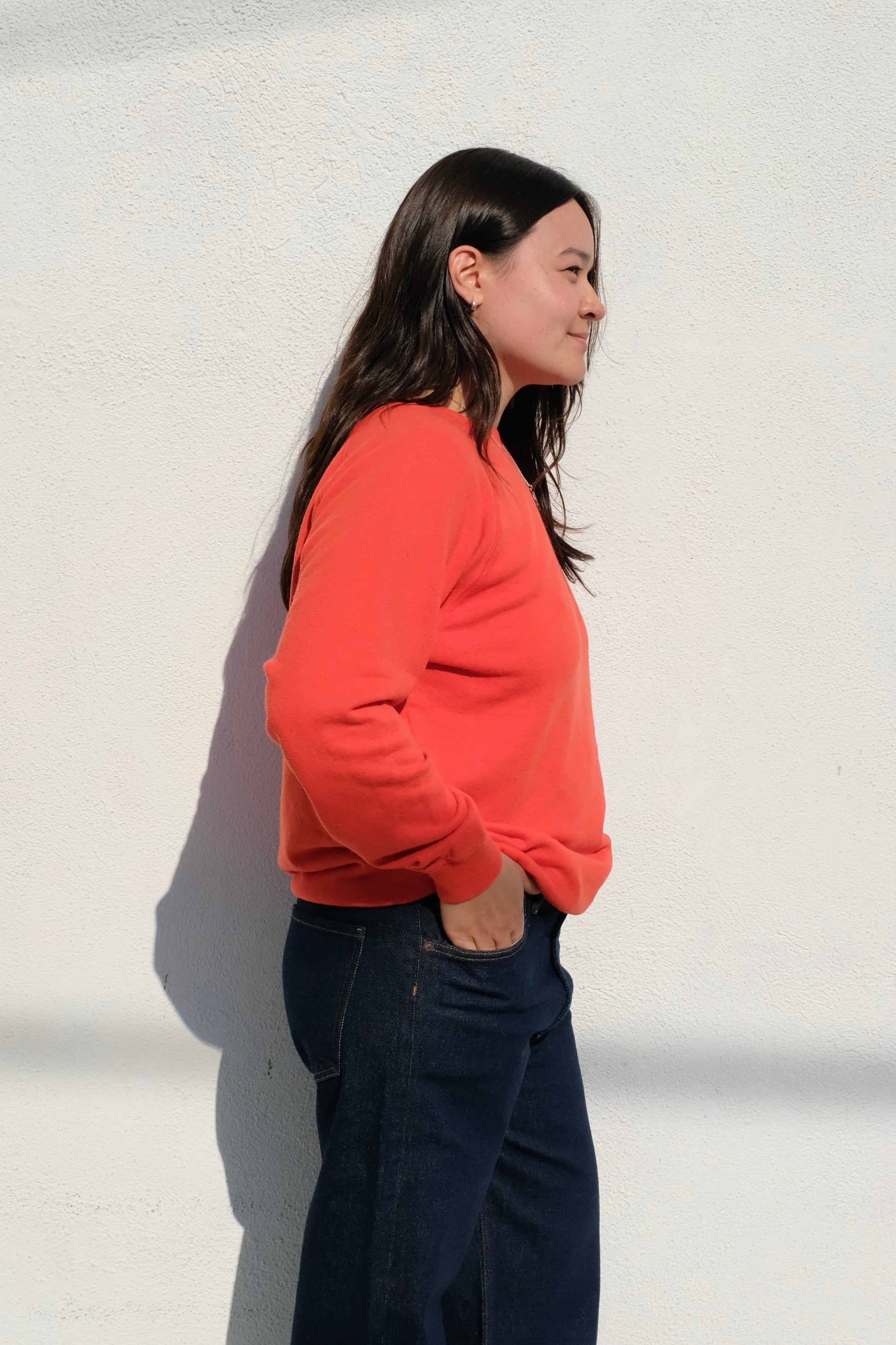 Jungmaven Bonfire Long Sleeve Raglan / Poppy Red