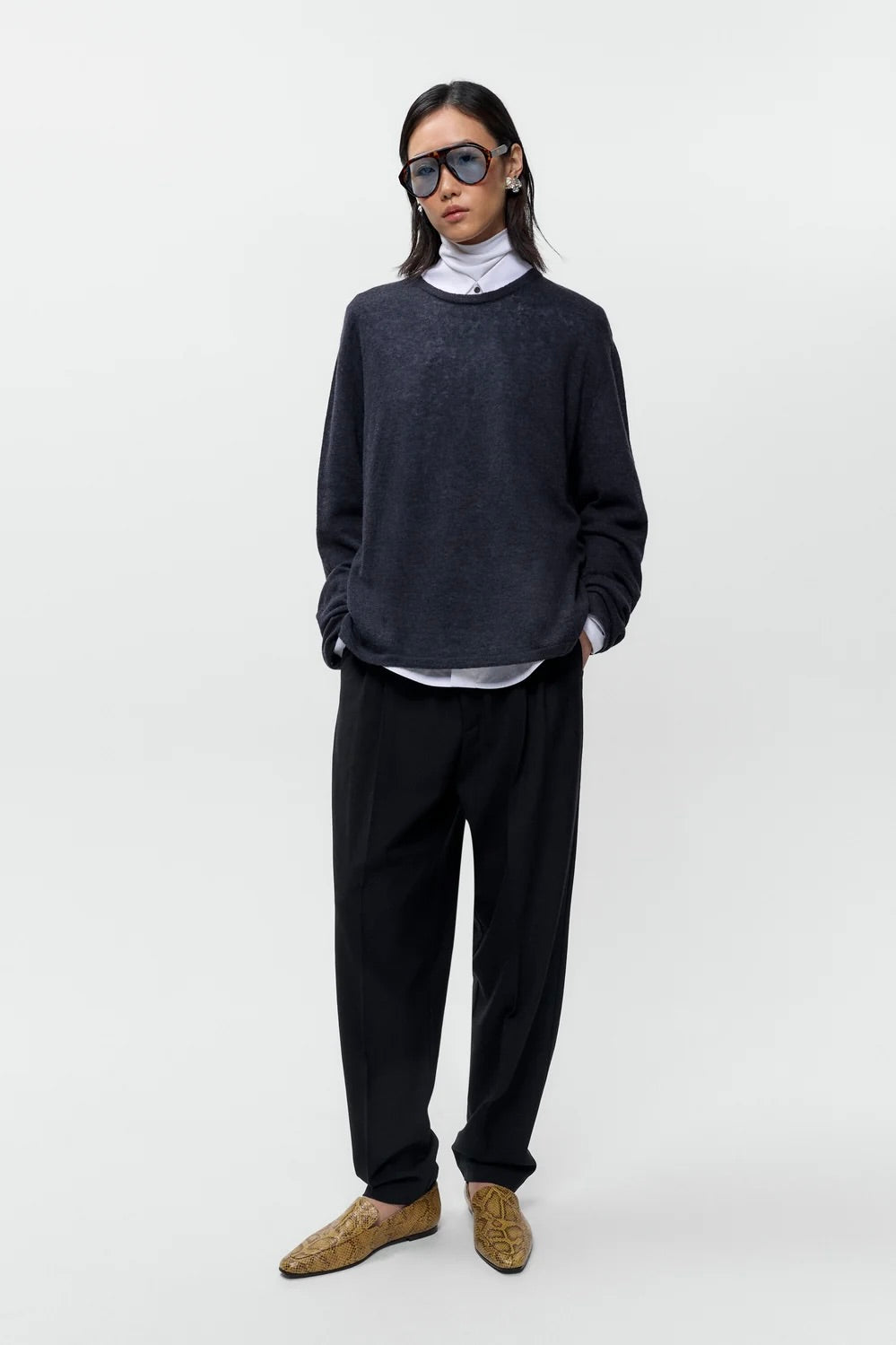 Cordera Merino Wool Long-Sleeve T-Shirt / Anthracite