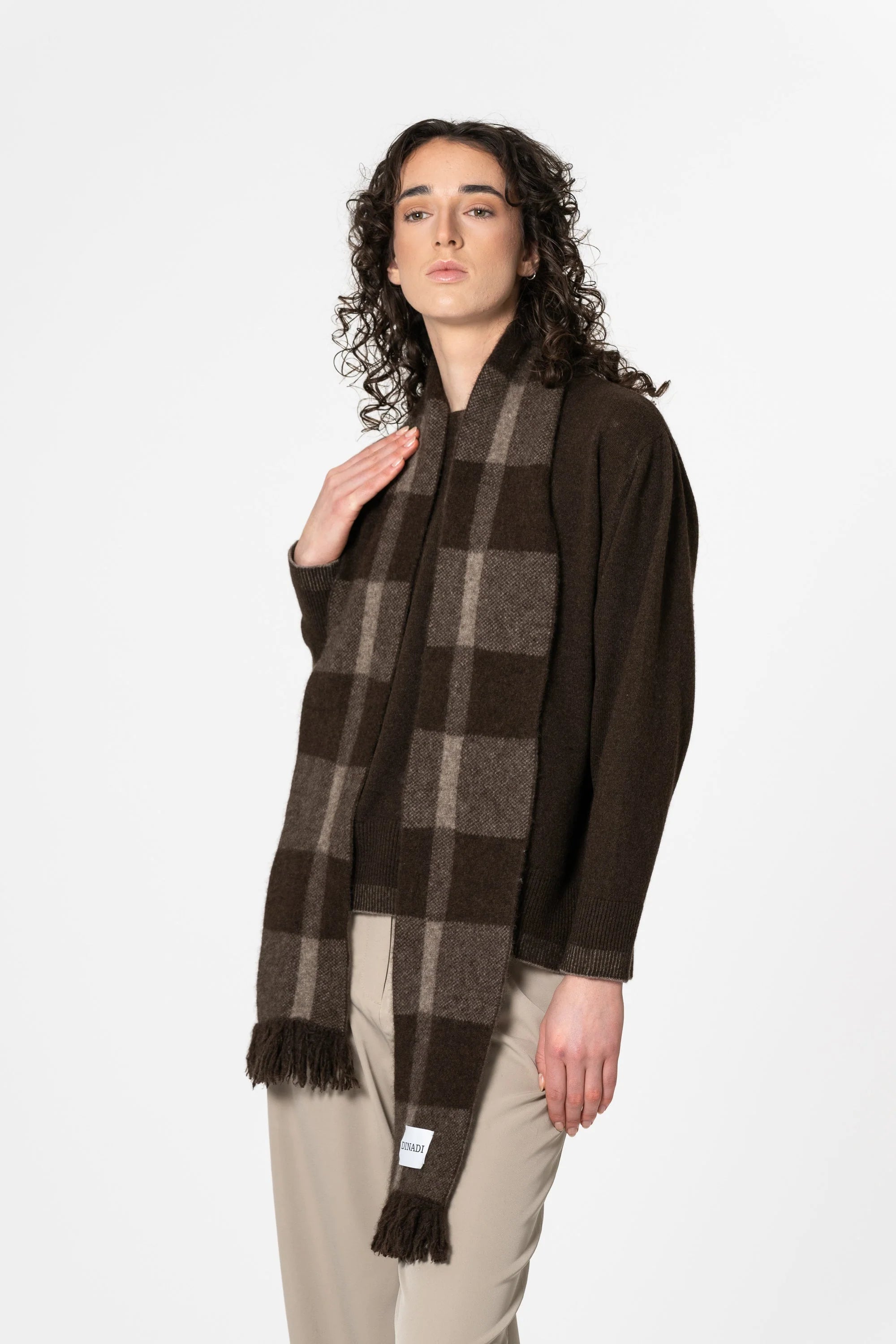 Dinadi Yak Plaid Scarf / Two Tone