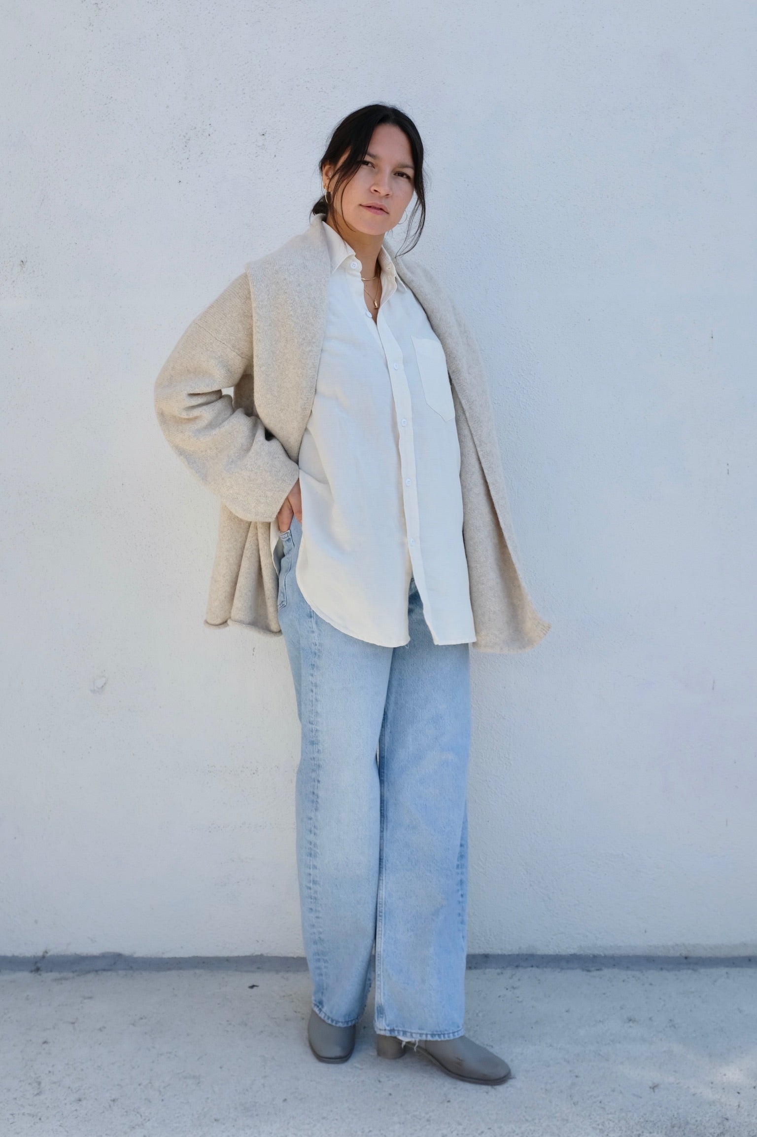 Lauren Manoogian Manta Coat / Ecru