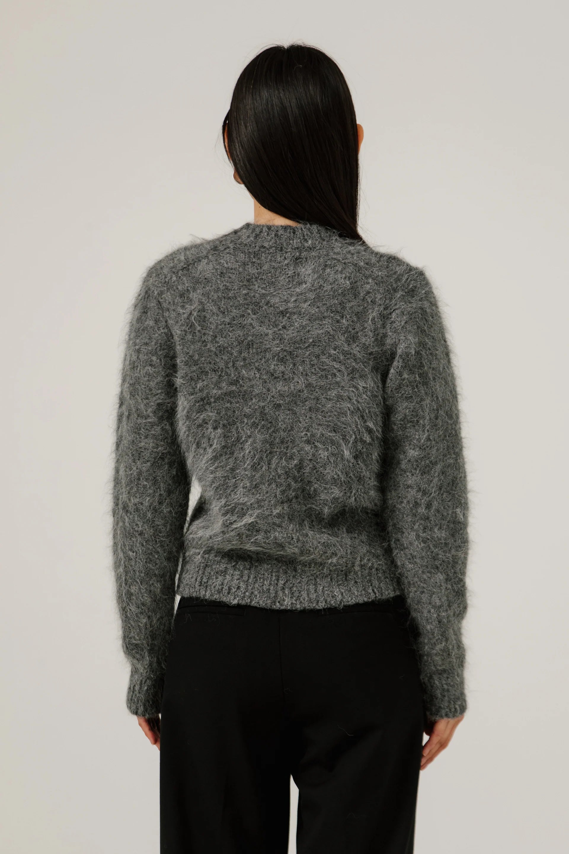Bare Knitwear Suri Alpaca Crewneck / Stone
