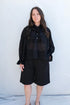 Cawley Cotton Sophie Shirt / Midnight Japanese Sheer Stripe