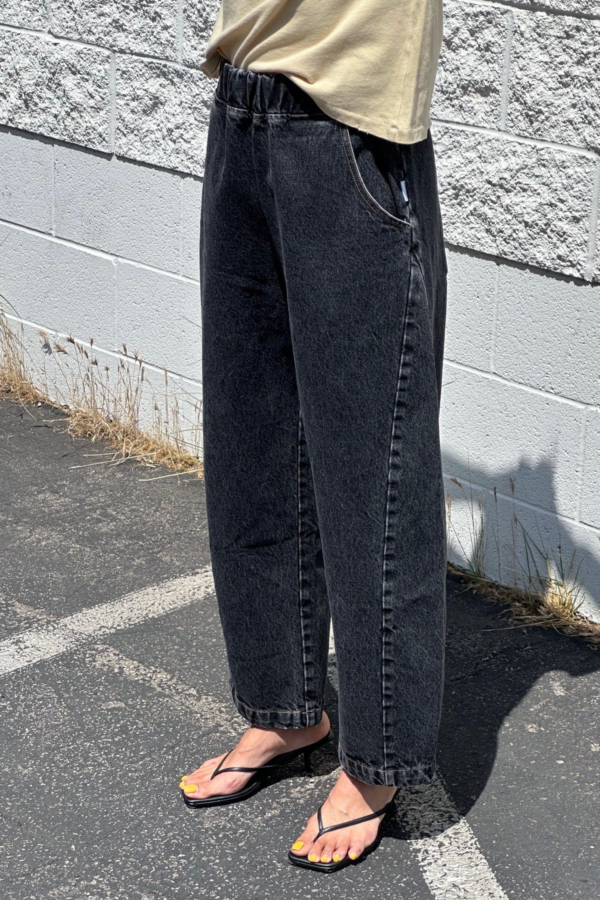 Le Bon Shoppe Arc Pants / Black Denim