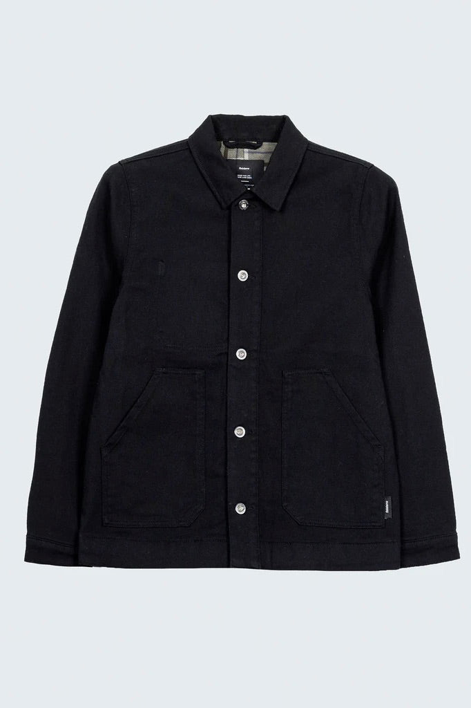 Finisterre Yarrel Flannel Lined Chore Jacket / Black