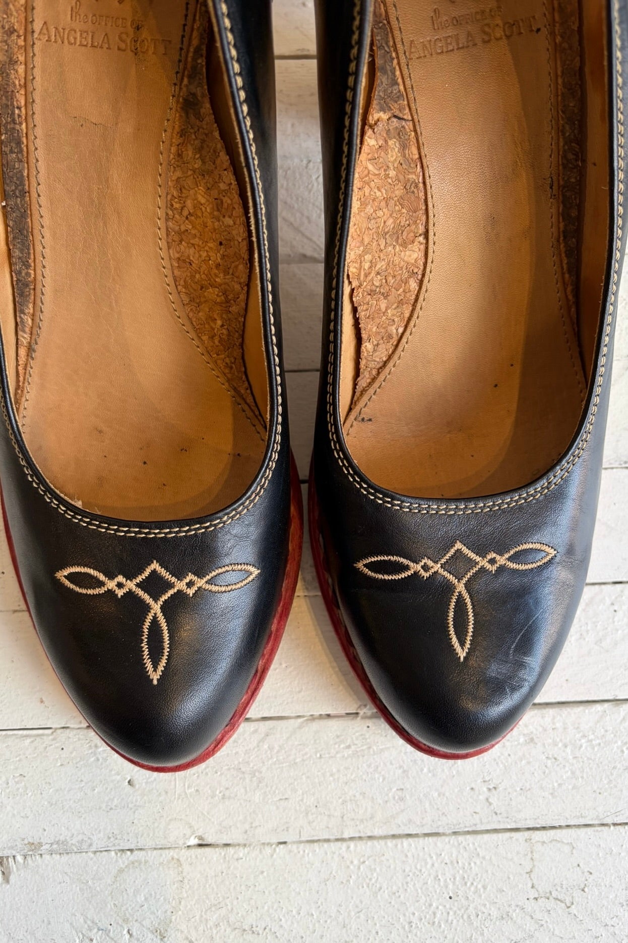 Pre-Loved / Office of Angela Scott Western Heel / Black / Size 39