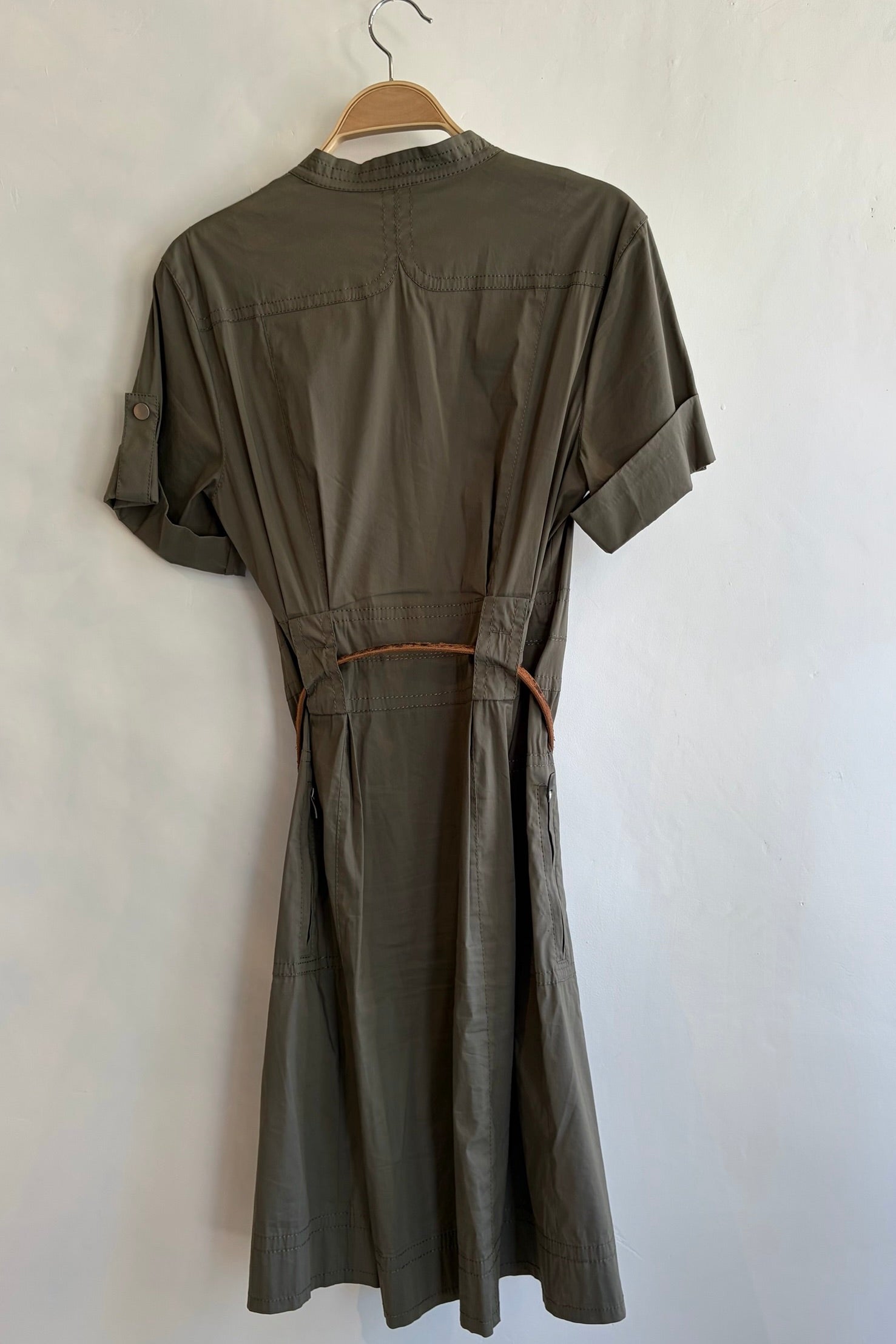 Pre-Loved / Laurel Khaki Zip Front Dress / US 6 / CAN 8