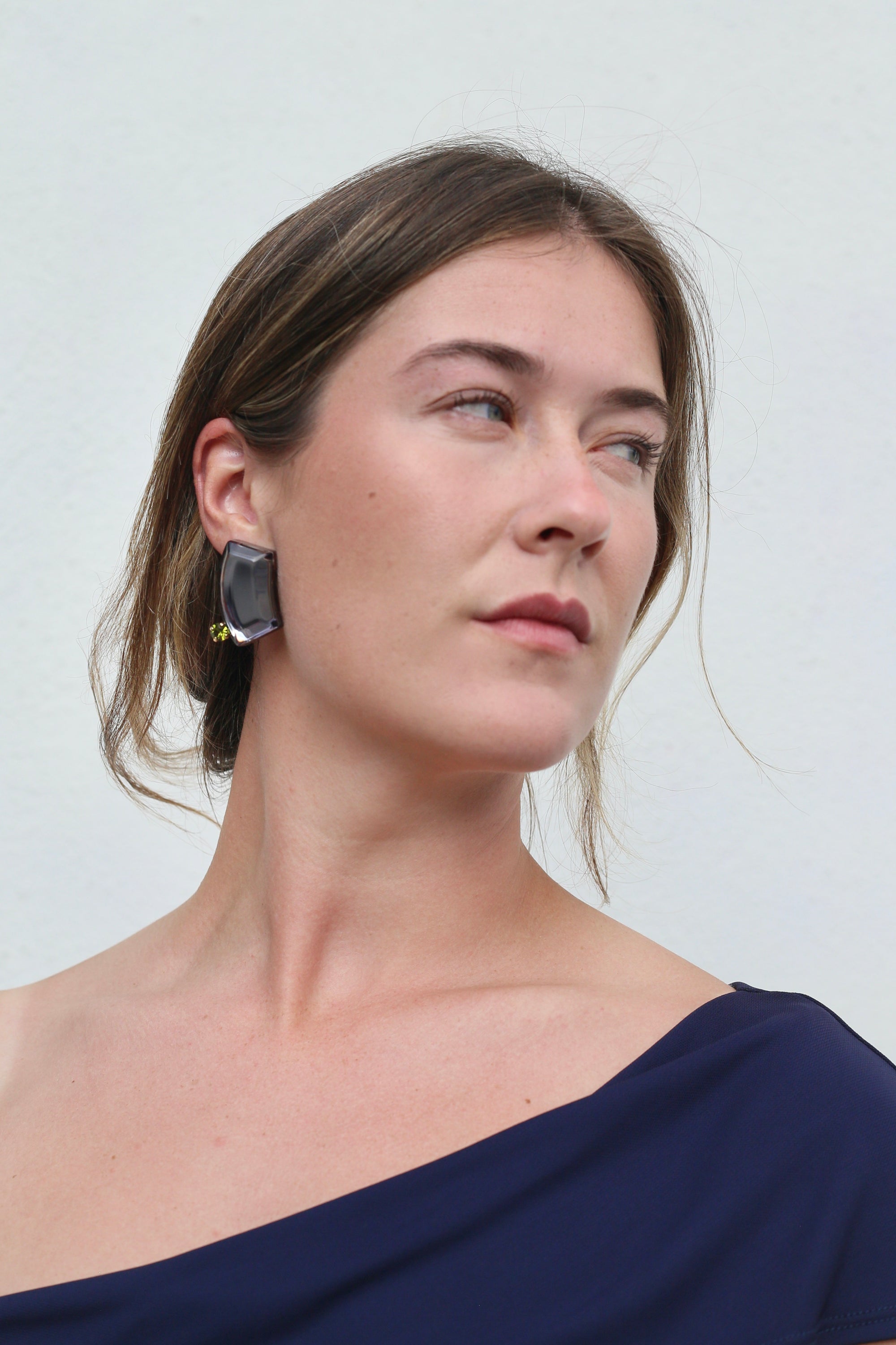 Rachel Comey Comma Gem Earrings / Dove