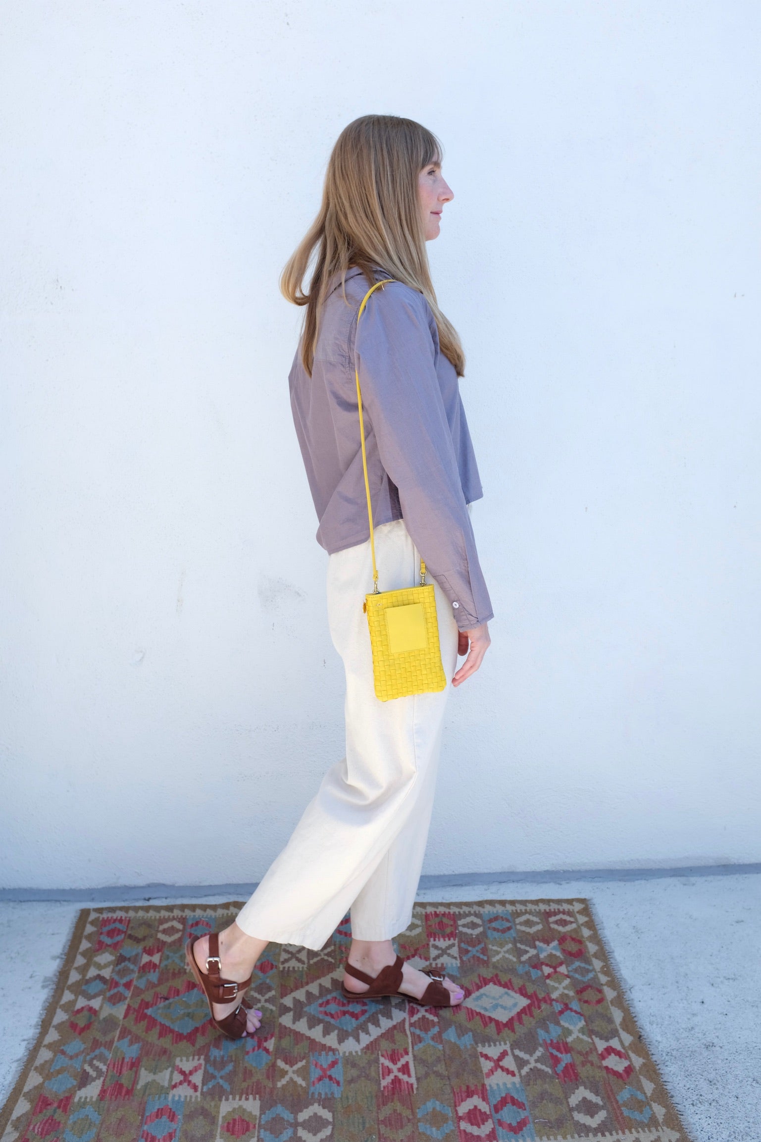 Deiji Studios Waist Button Shirt / Currant