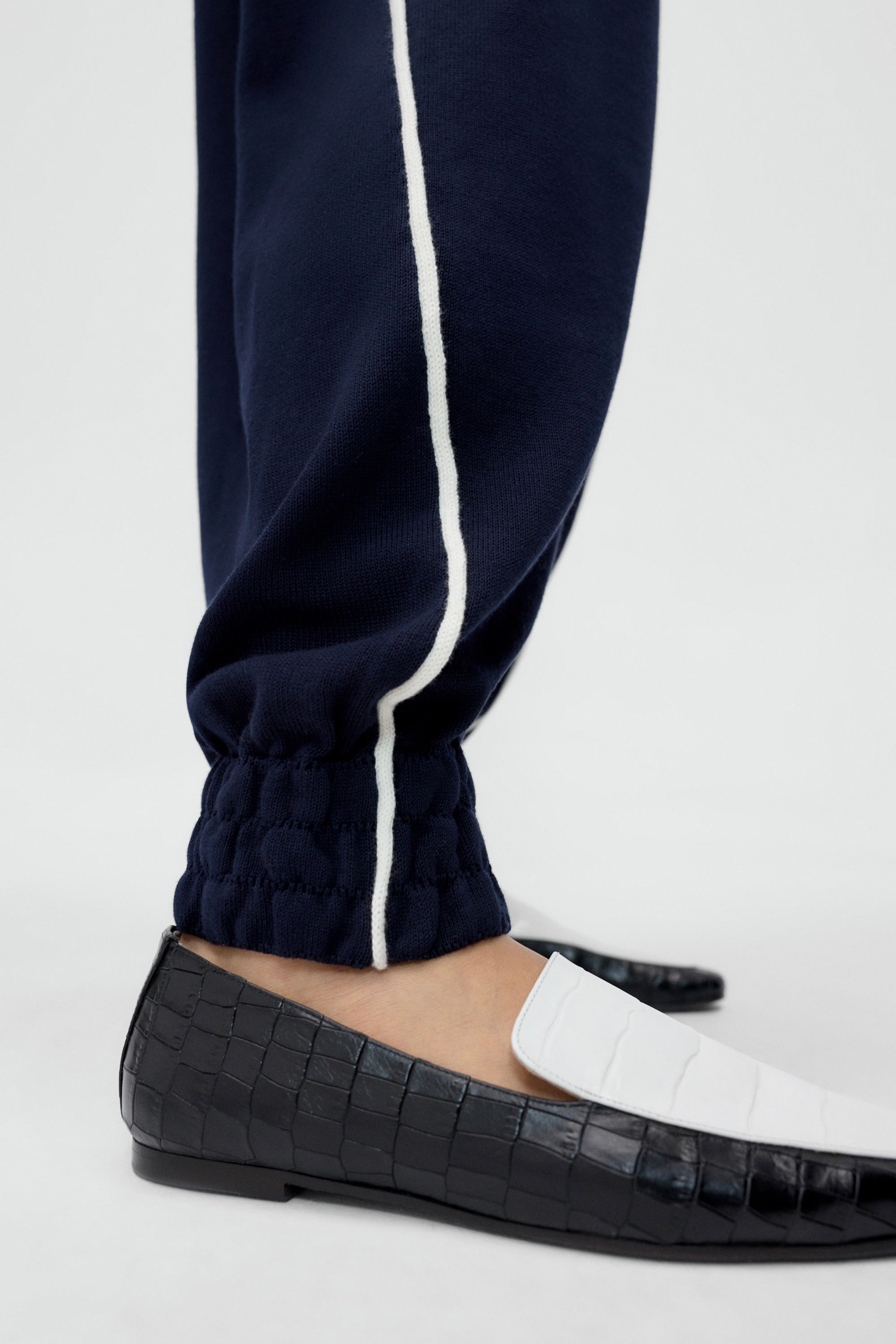 Organic Cotton Sporty Pants / Navy