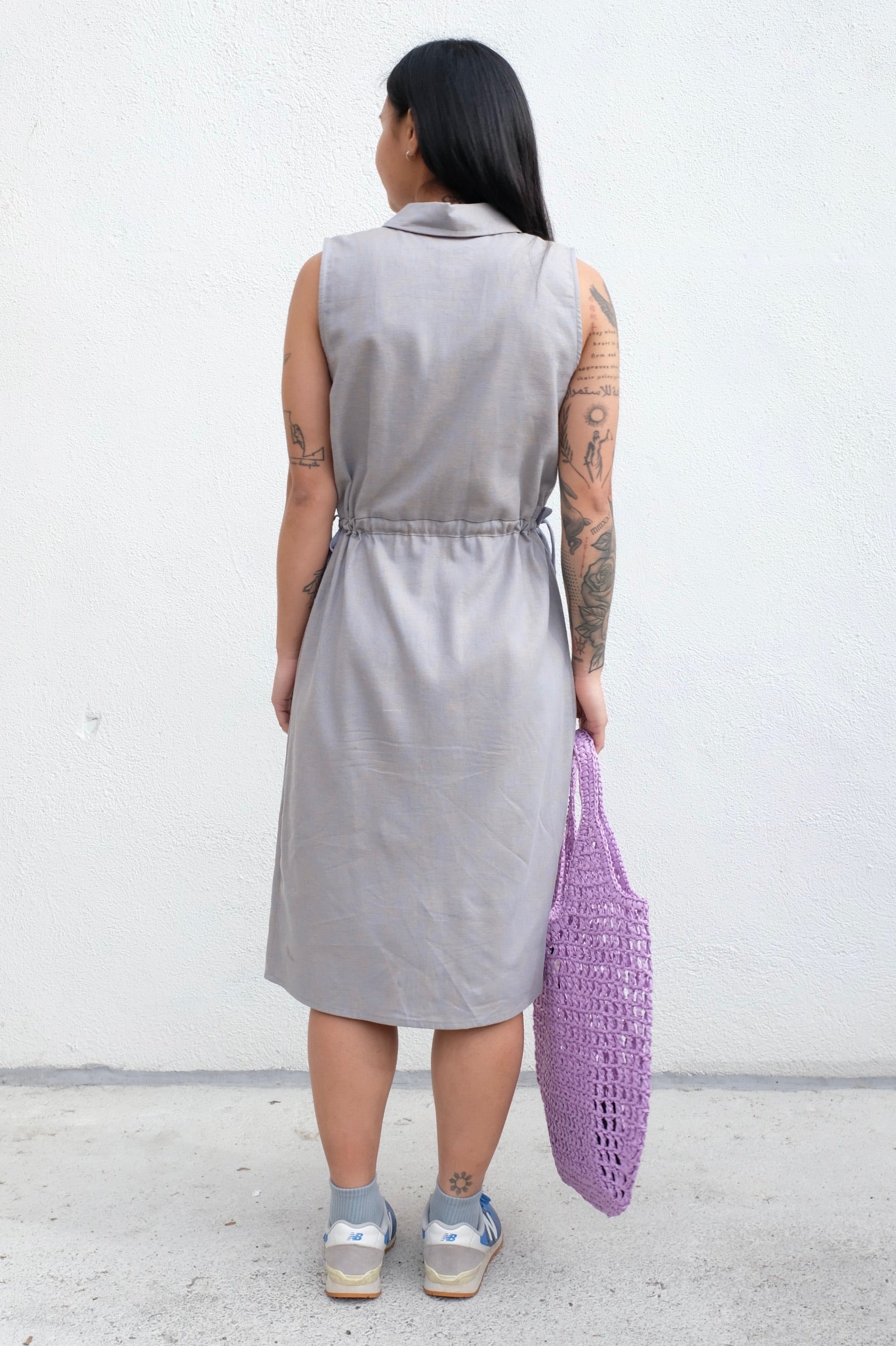 Eve Gravel Maia Dress / Warm Grey