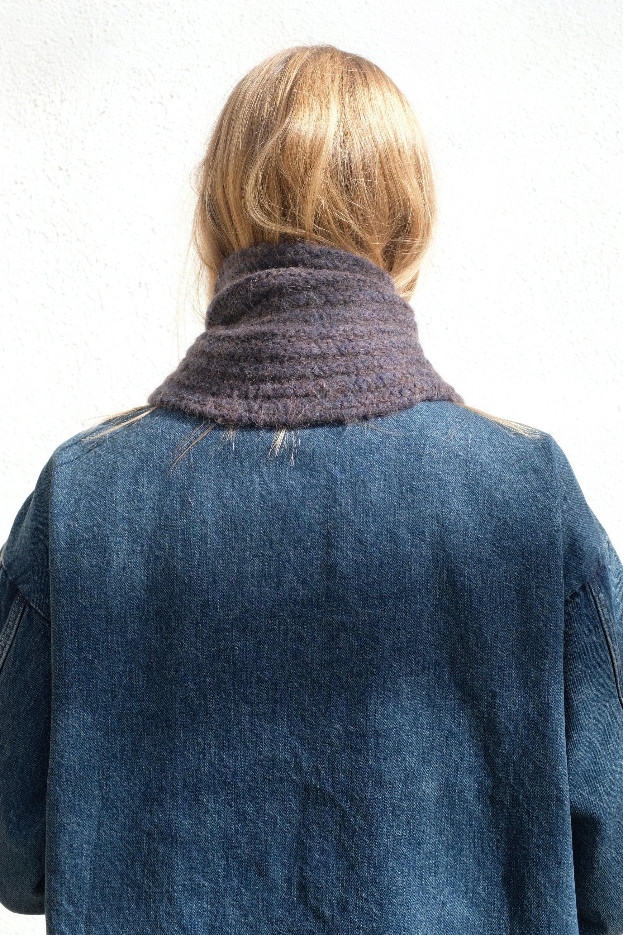 7115 By Szeki Cross Scarf / Dark Plum