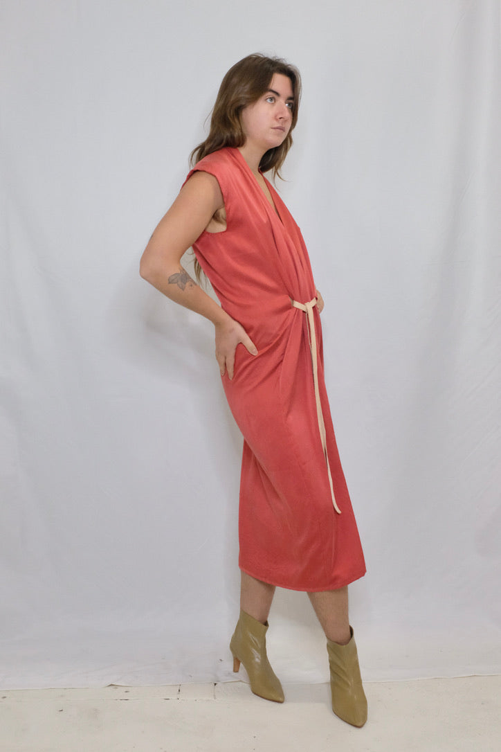 Pre-loved / Miranda Bennet Silk Charmeuse Knot Dress / One Size