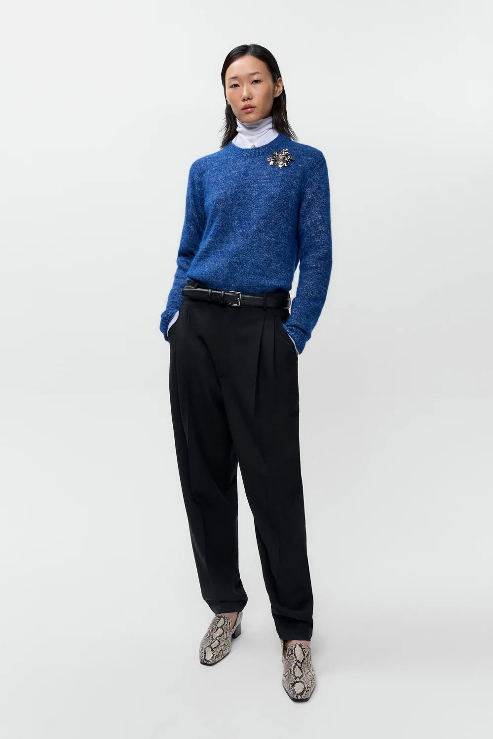 Cordera Melange Sweater / Blue