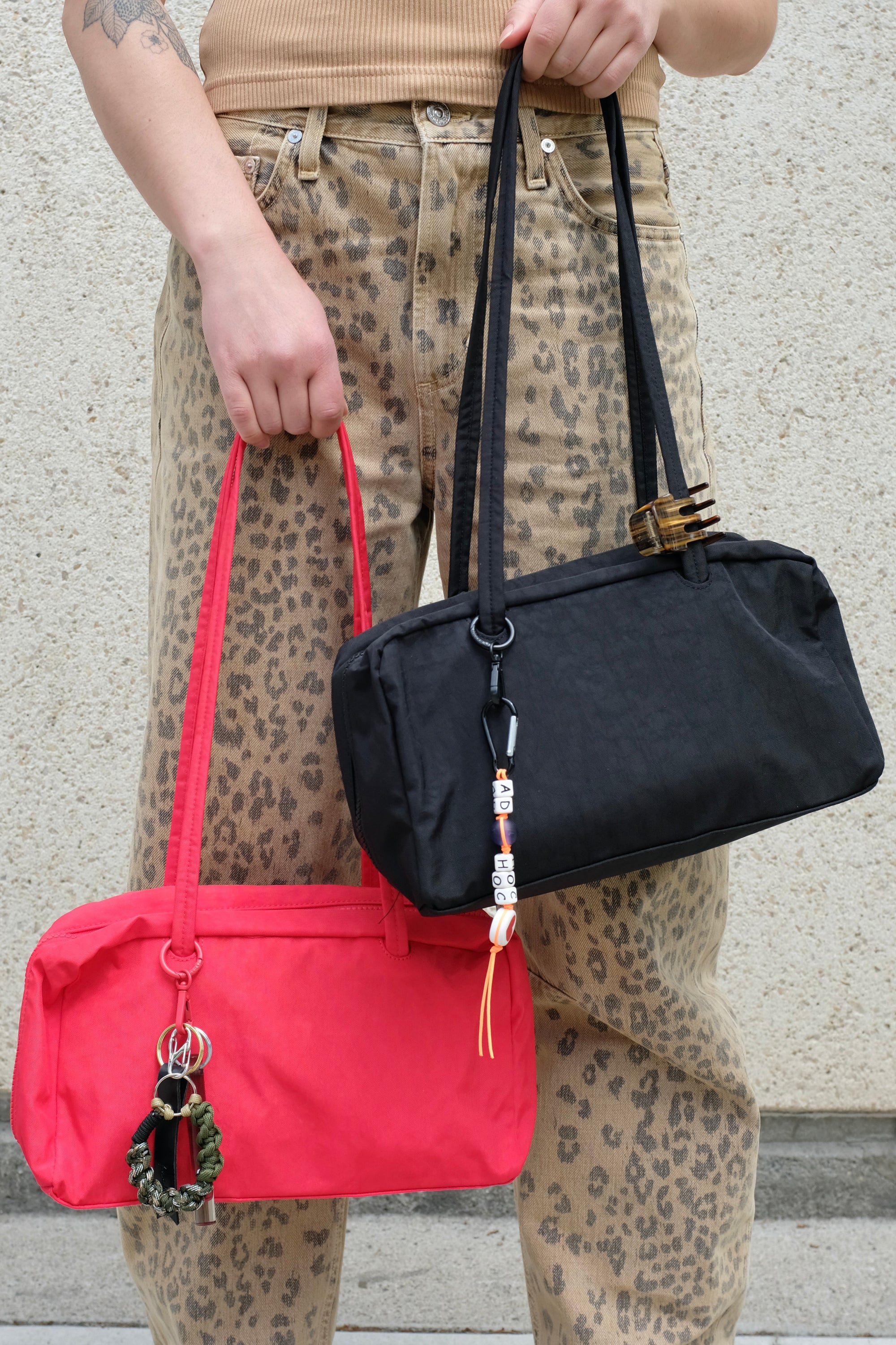 Baggu Nylon Bowler Bag / Black