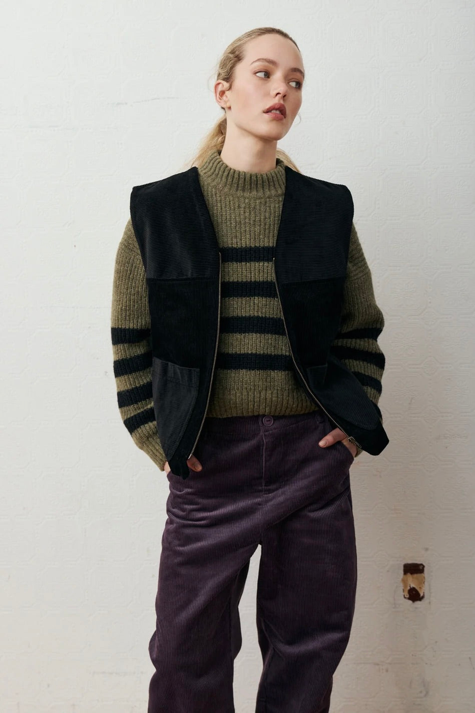 Weasley Sweater / Kaki + Noir