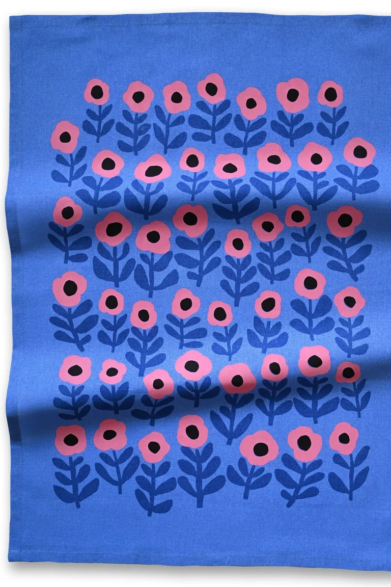 Tea Towel / Pink Poppy