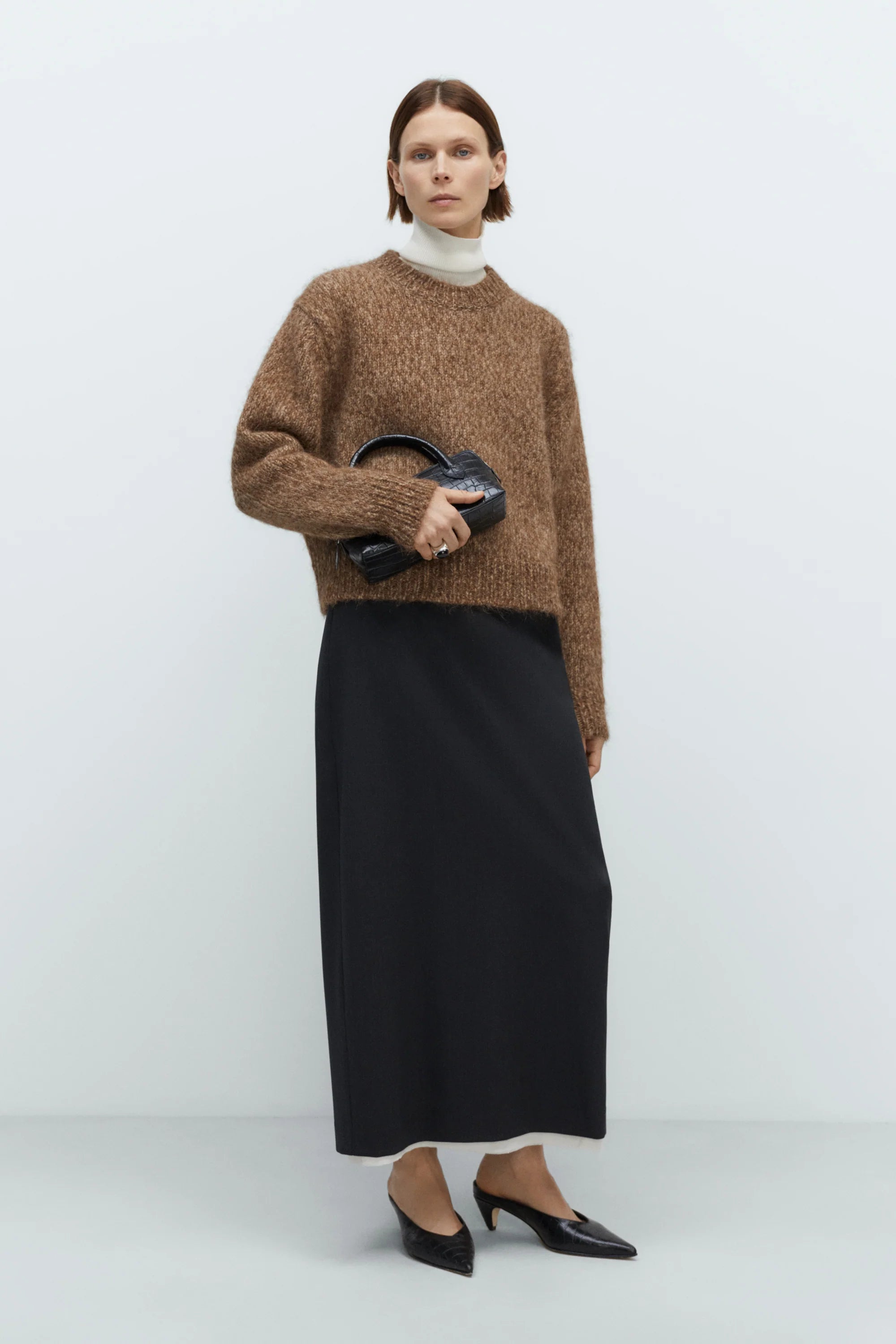Cordera Chunky Sweater / Brown Melange