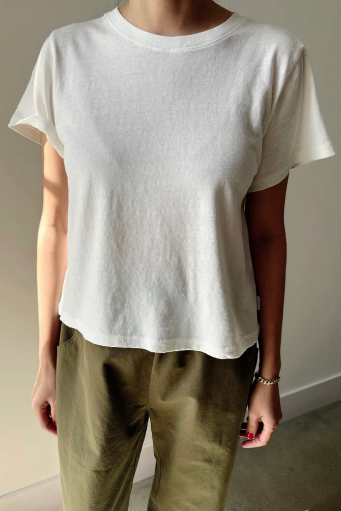 le bon shoppe airy darling tee / vintage white