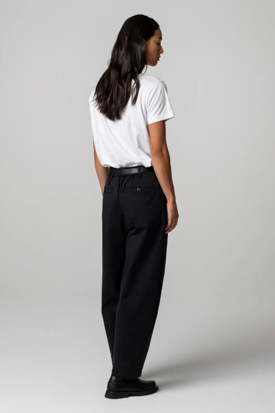 Amy Powney x Finisterre Pleat Front Pant / Black