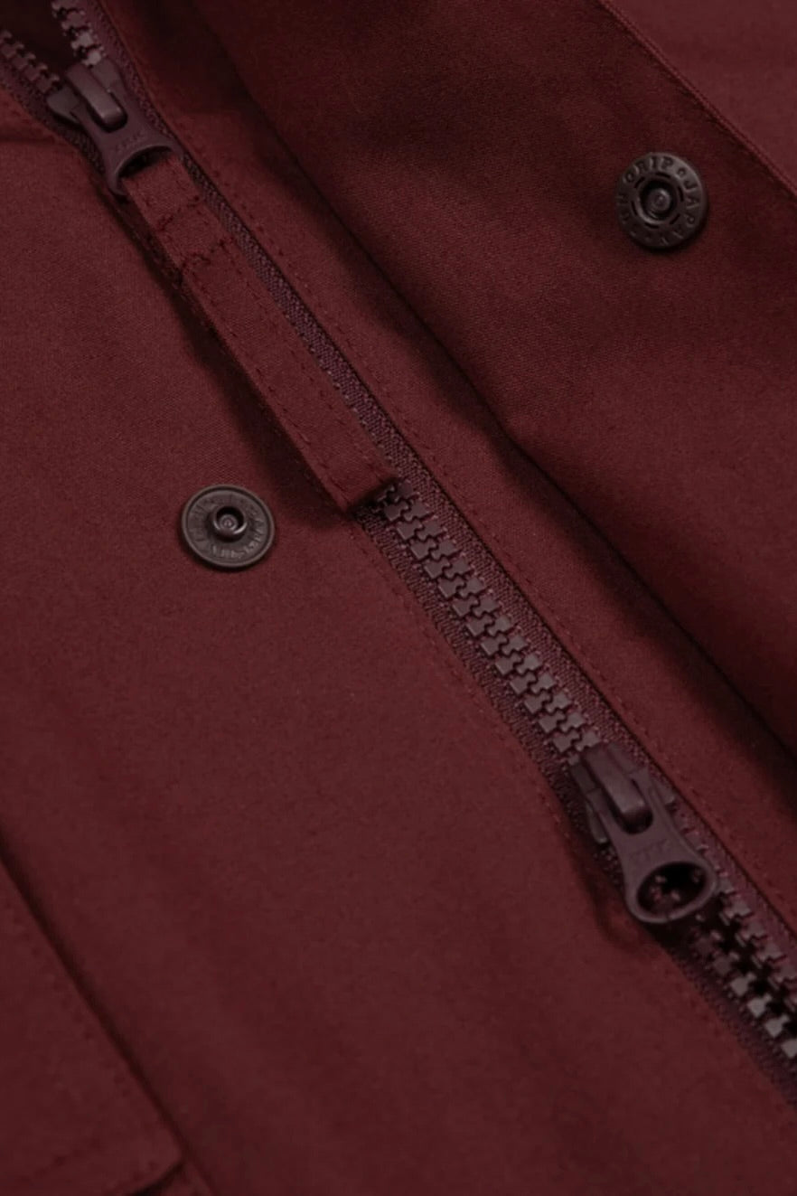 Amy Powney x Finisterre Longline Waterproof Jacket / Cherrywood