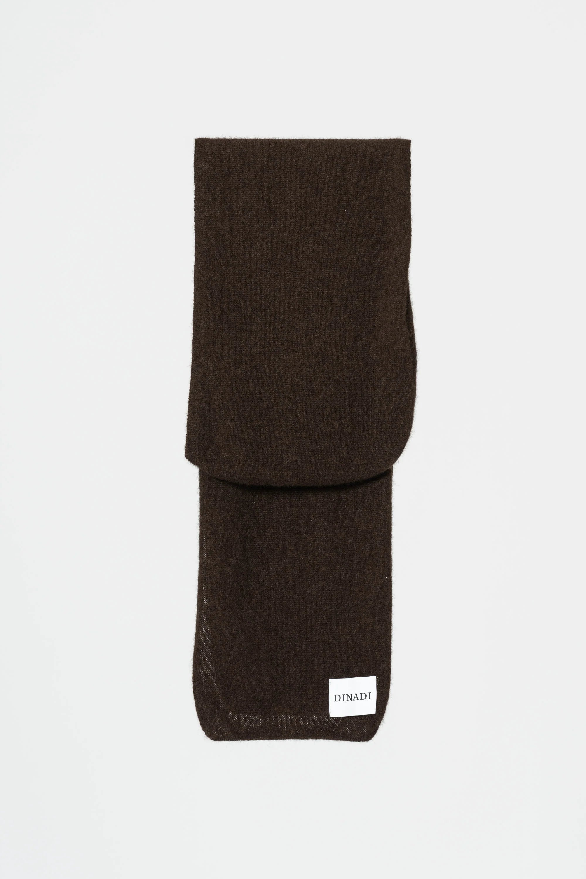 Dinadi Yak Hooded Scarf / Dark Brown