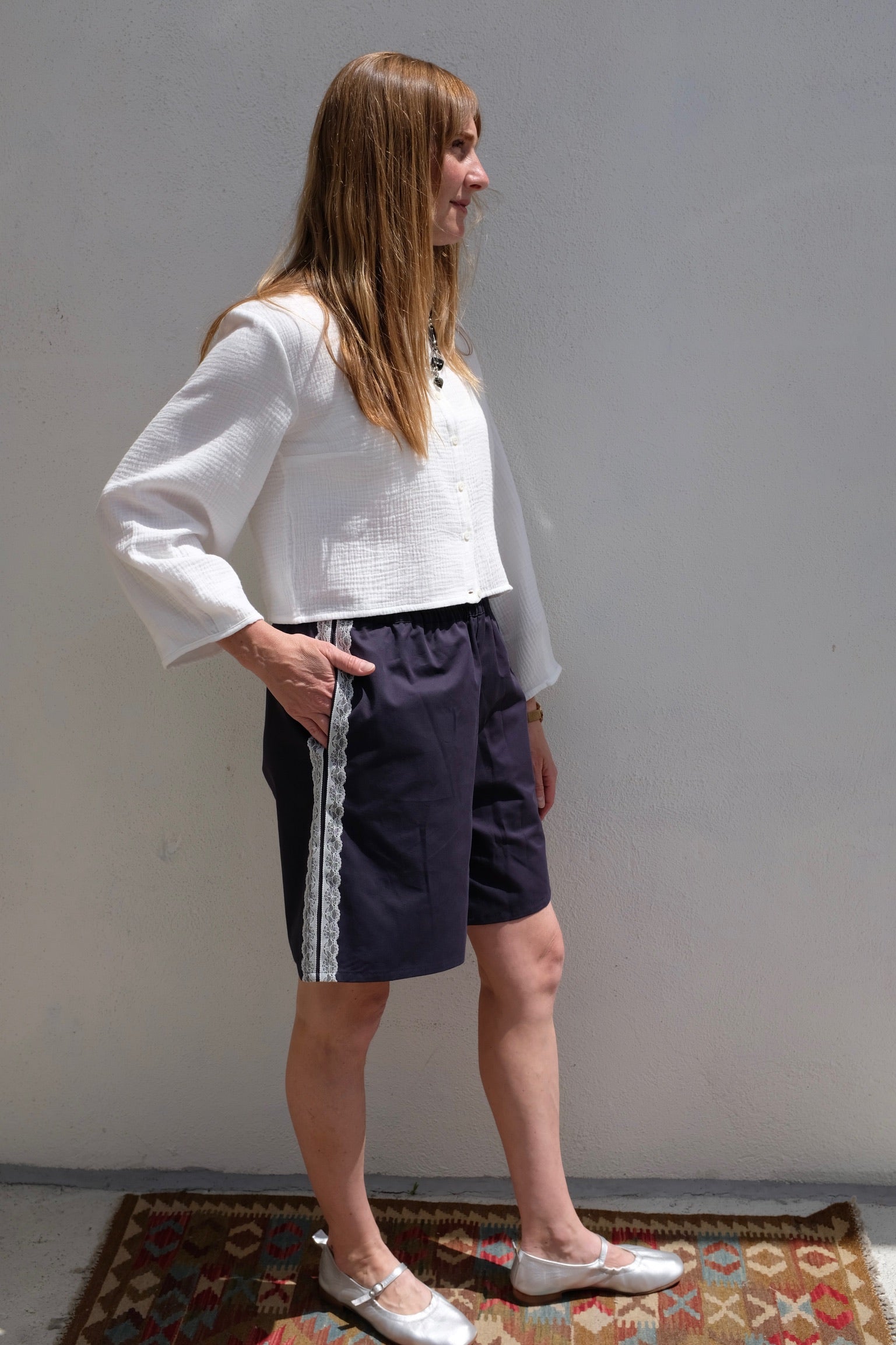 A Bronze Age Alfred Shorts / Navy Twill