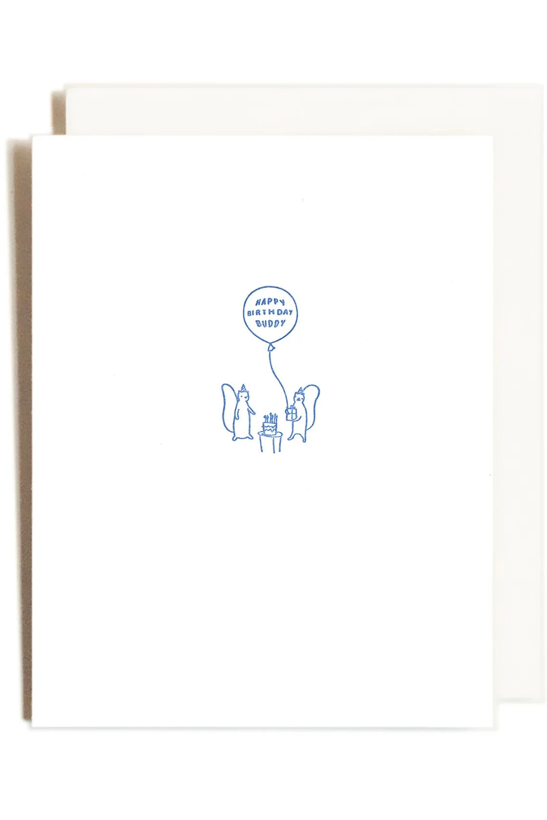 Homework Letterpress Birthday Buddy / Squirrel Friends