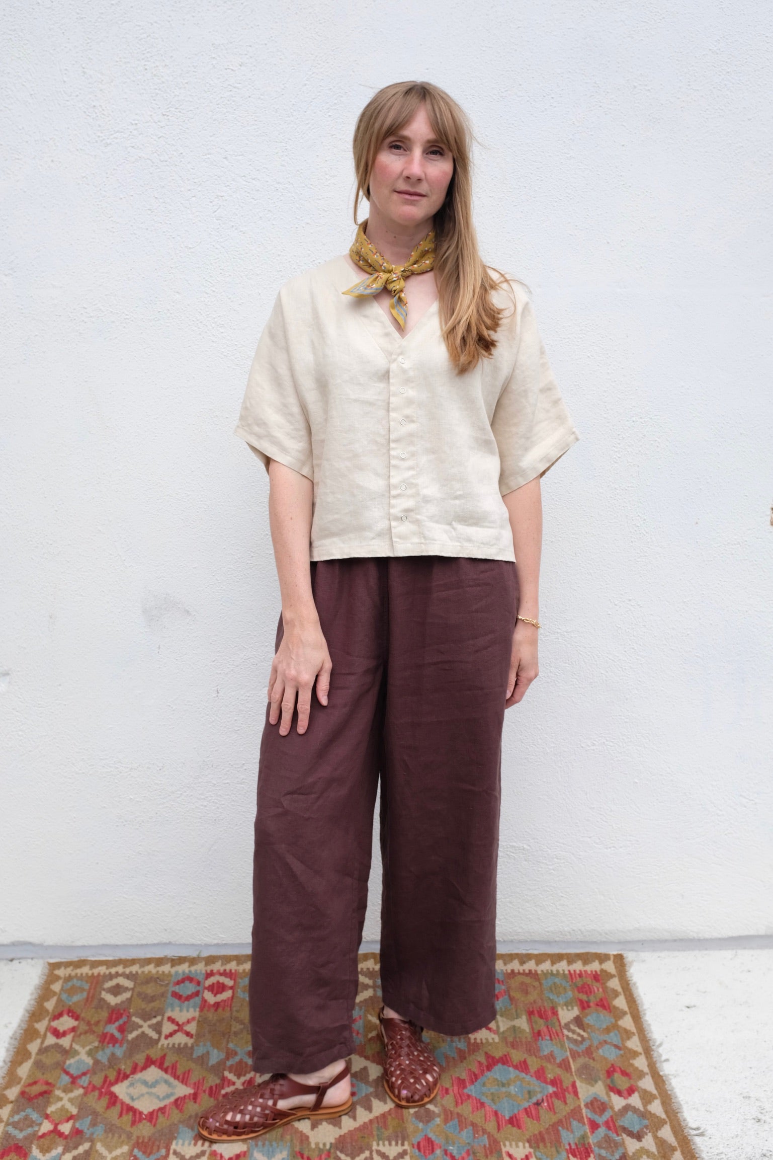 Moss Grey Nora Trouser / Espresso