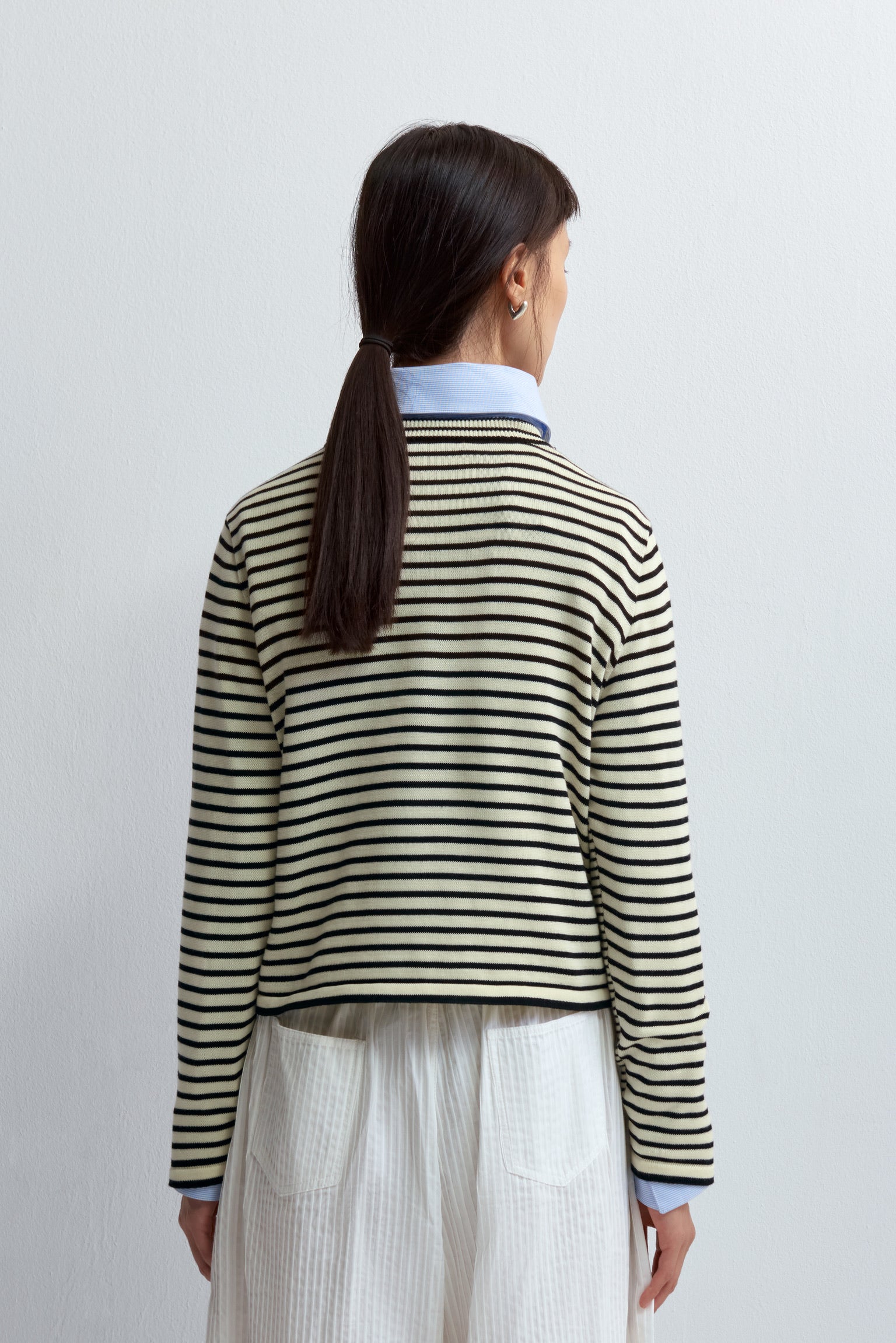 Cordera Cotton Striped Long Sleeves T-Shirt / Multicolor