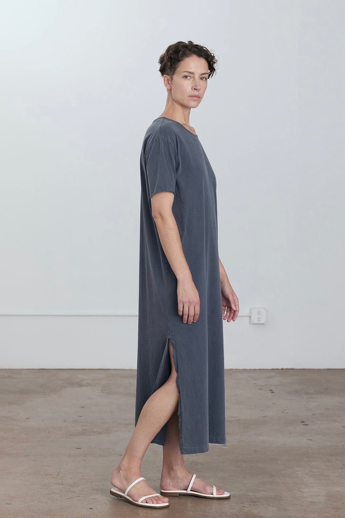 Long Tee Dress / Indigo