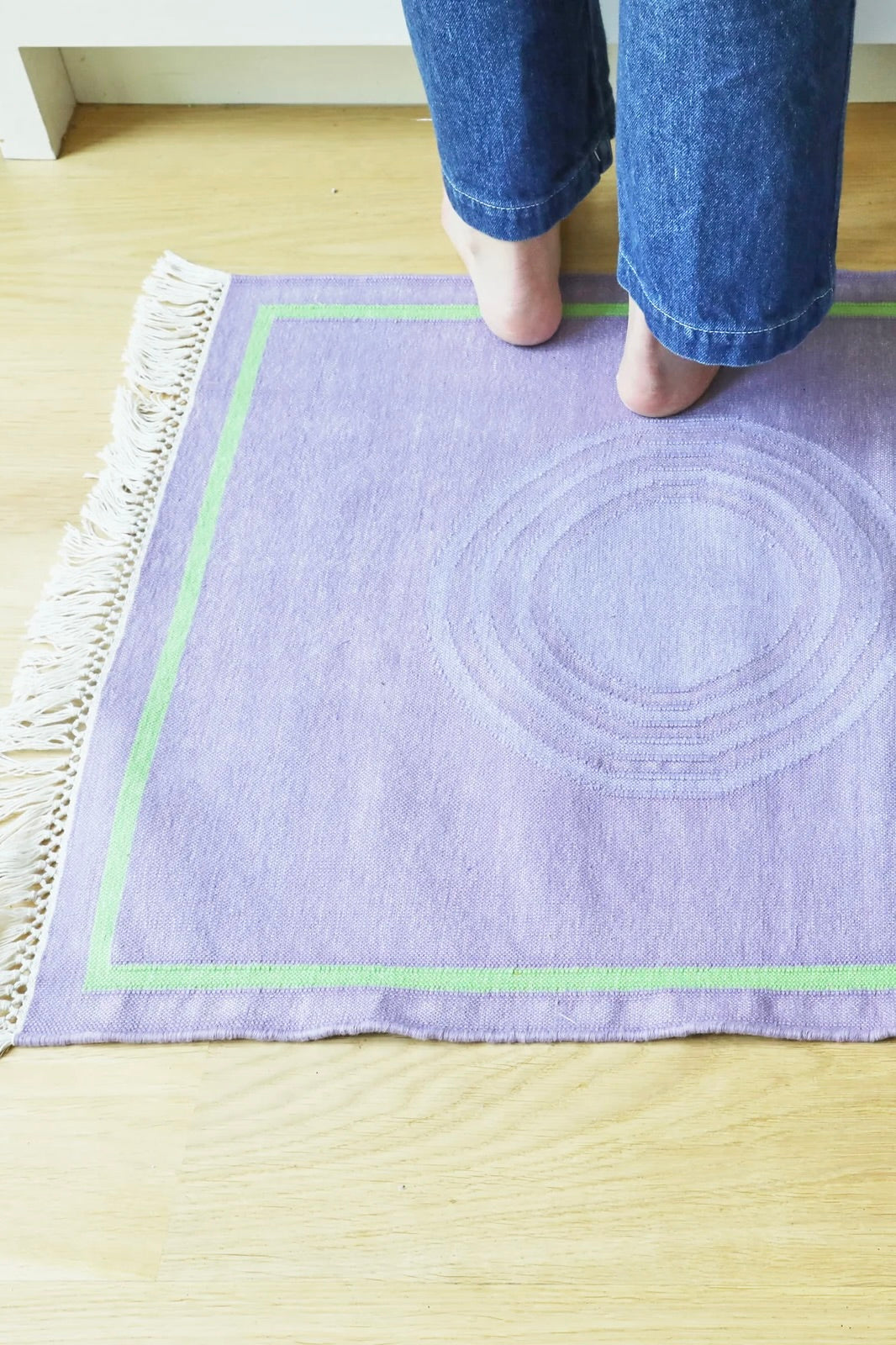 Block Shop Crane Rug / Lilac