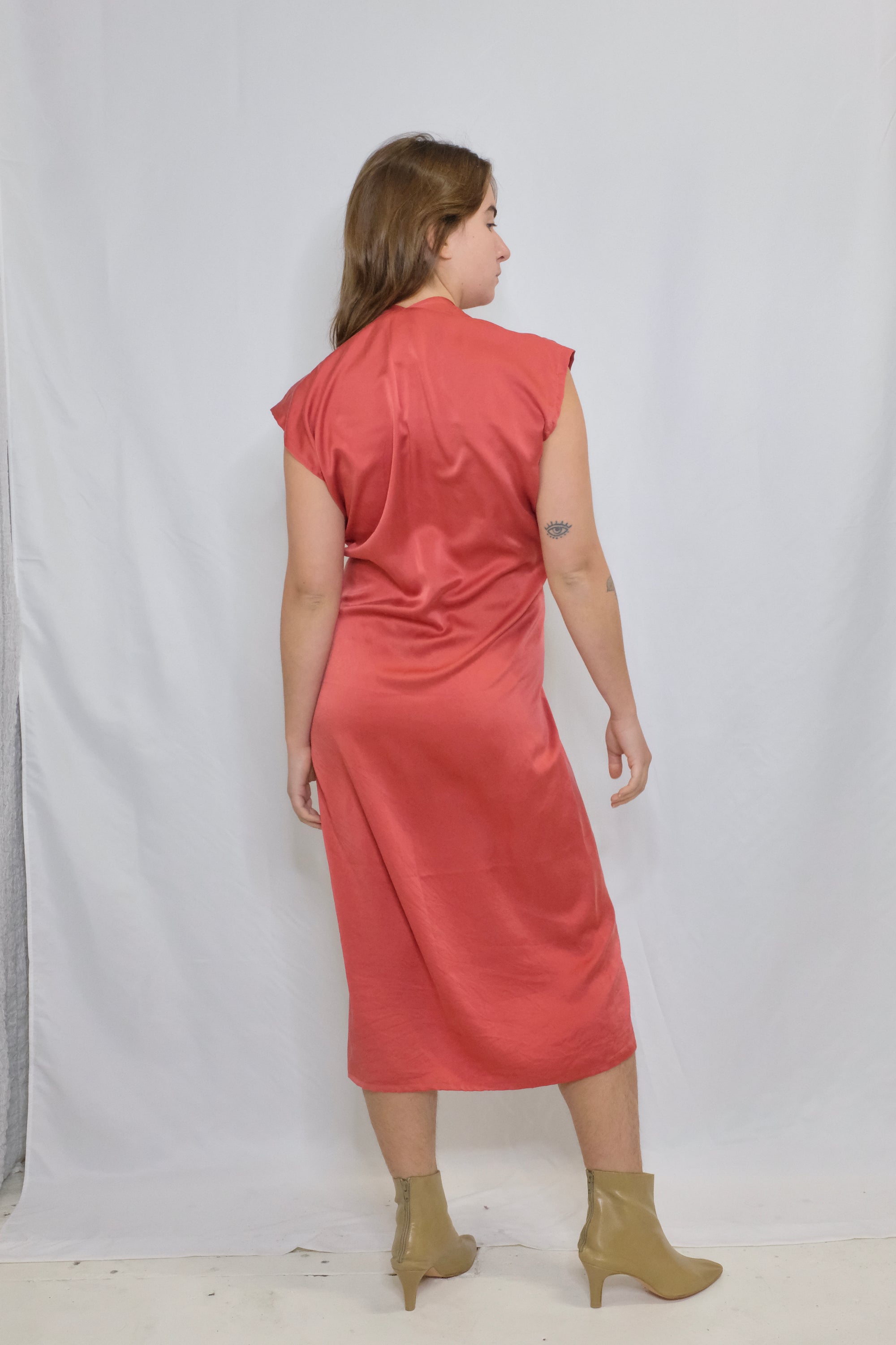 Pre-loved / Miranda Bennet Silk Charmeuse Knot Dress / One Size