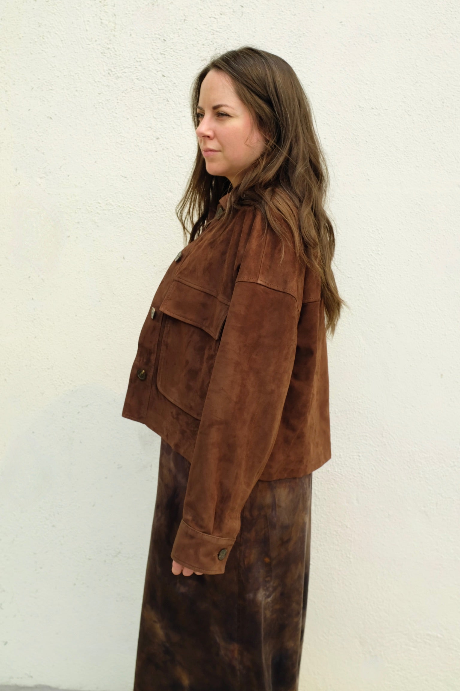 Arma Miri Suede Jacket / Mud Brown