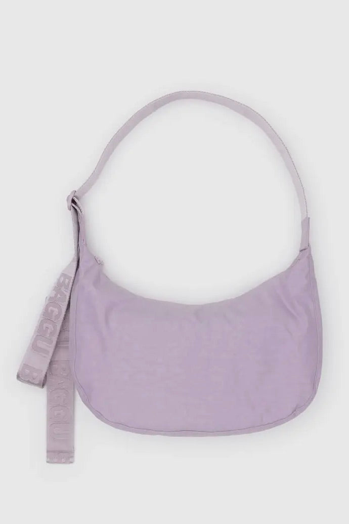Baggu Medium Nylon Crescent Bag / Dusty Pink