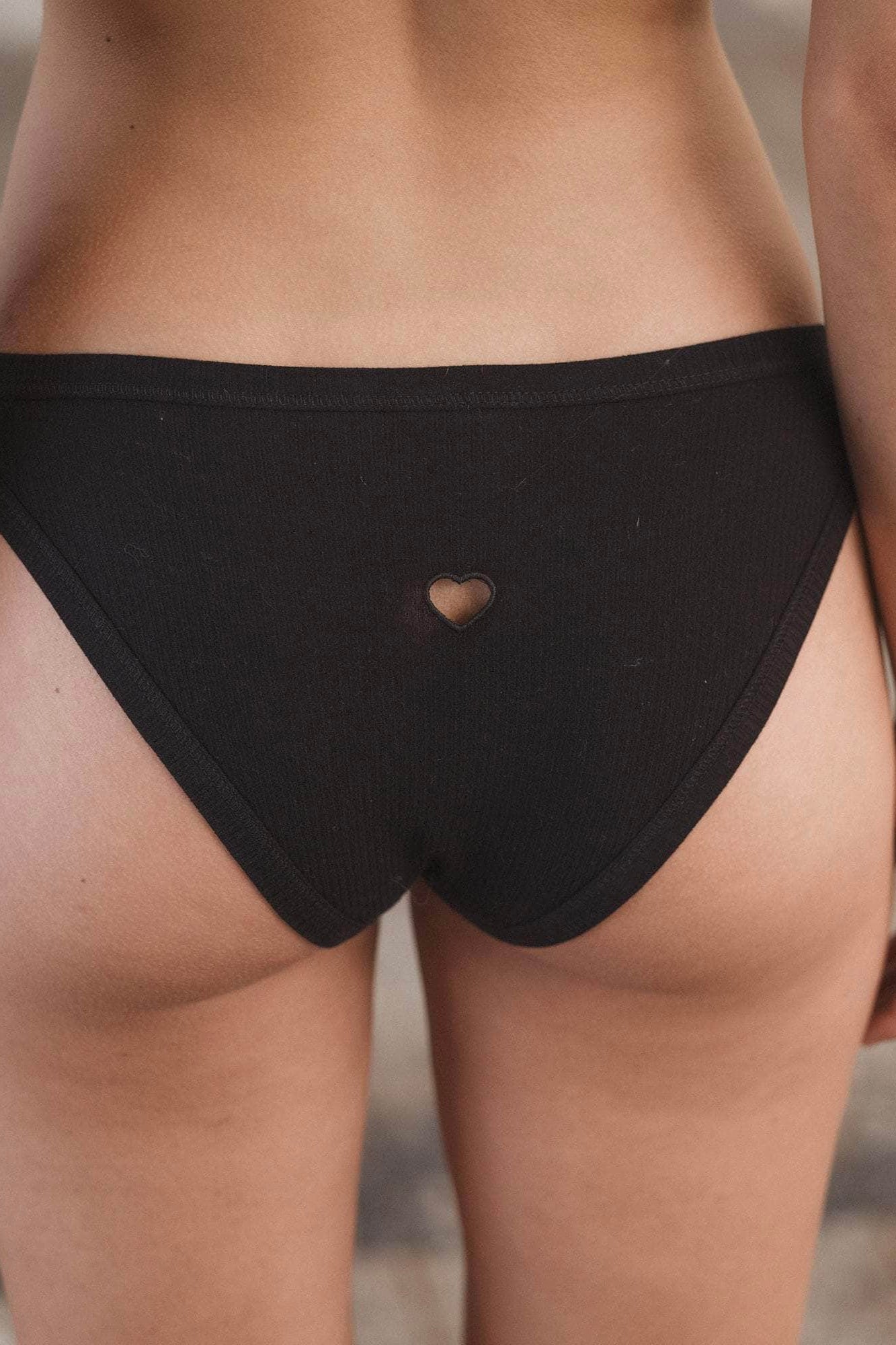 Baserange Heart Bell Pants / Black