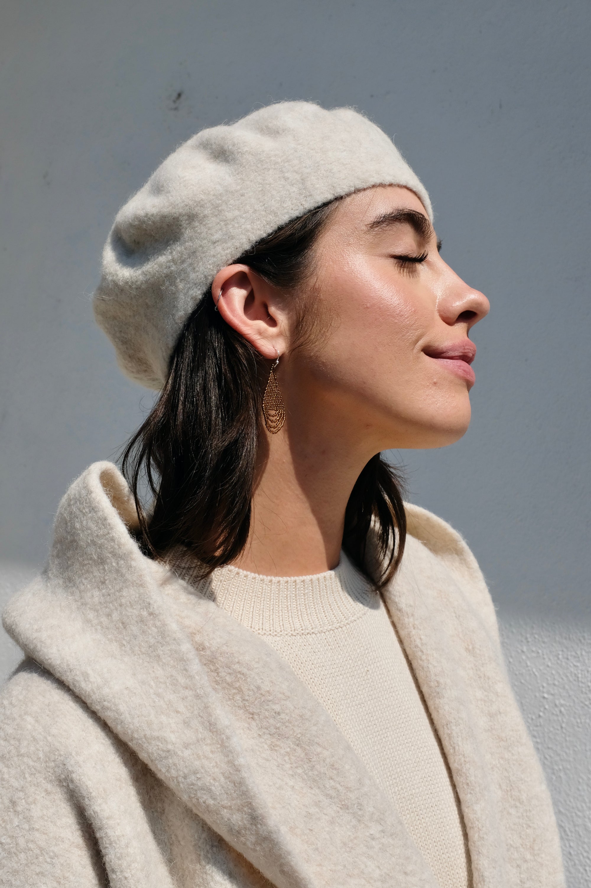 Lauren Manoogian Horizontal Beret / Ecru