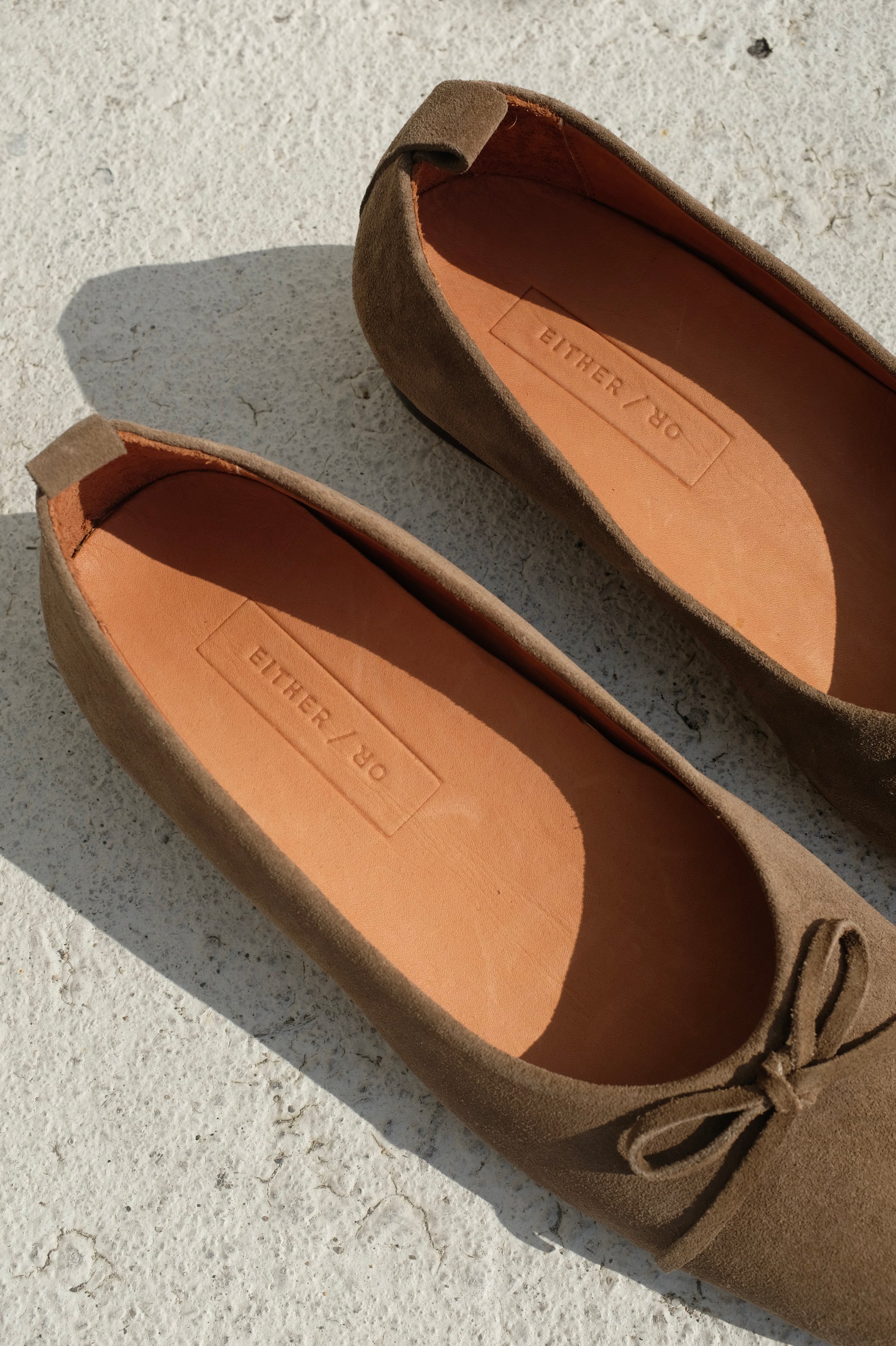 Either/Or Demi Ballet Flat / Moss Suede
