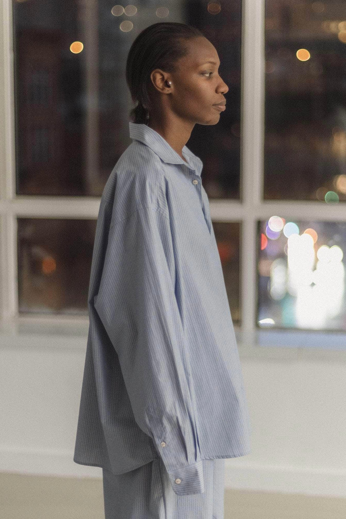 Baserange Claude Shirt / Blue Stripe
