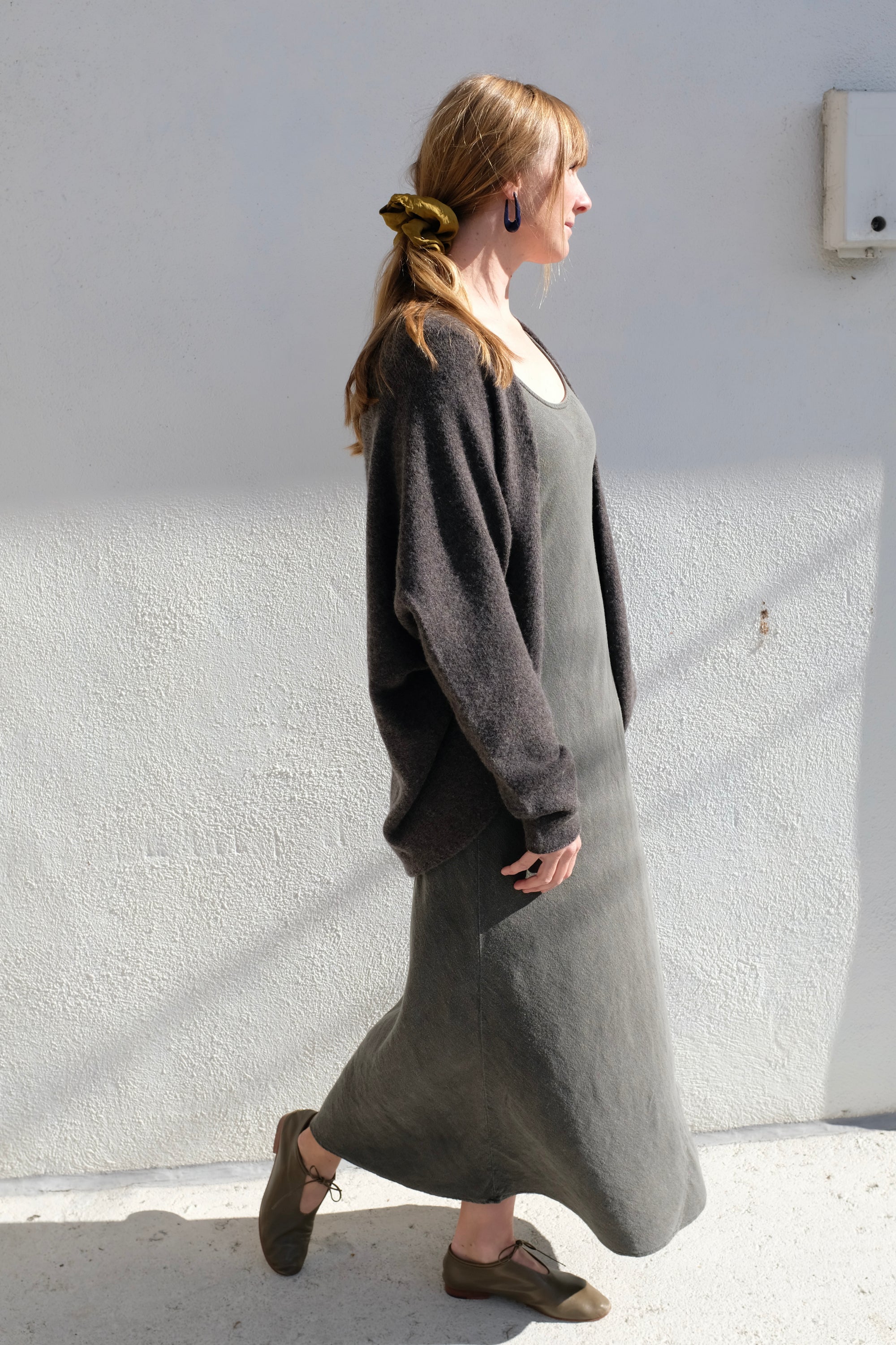 Lauren Manoogian Soft Horizontal Cardigan / Blackened