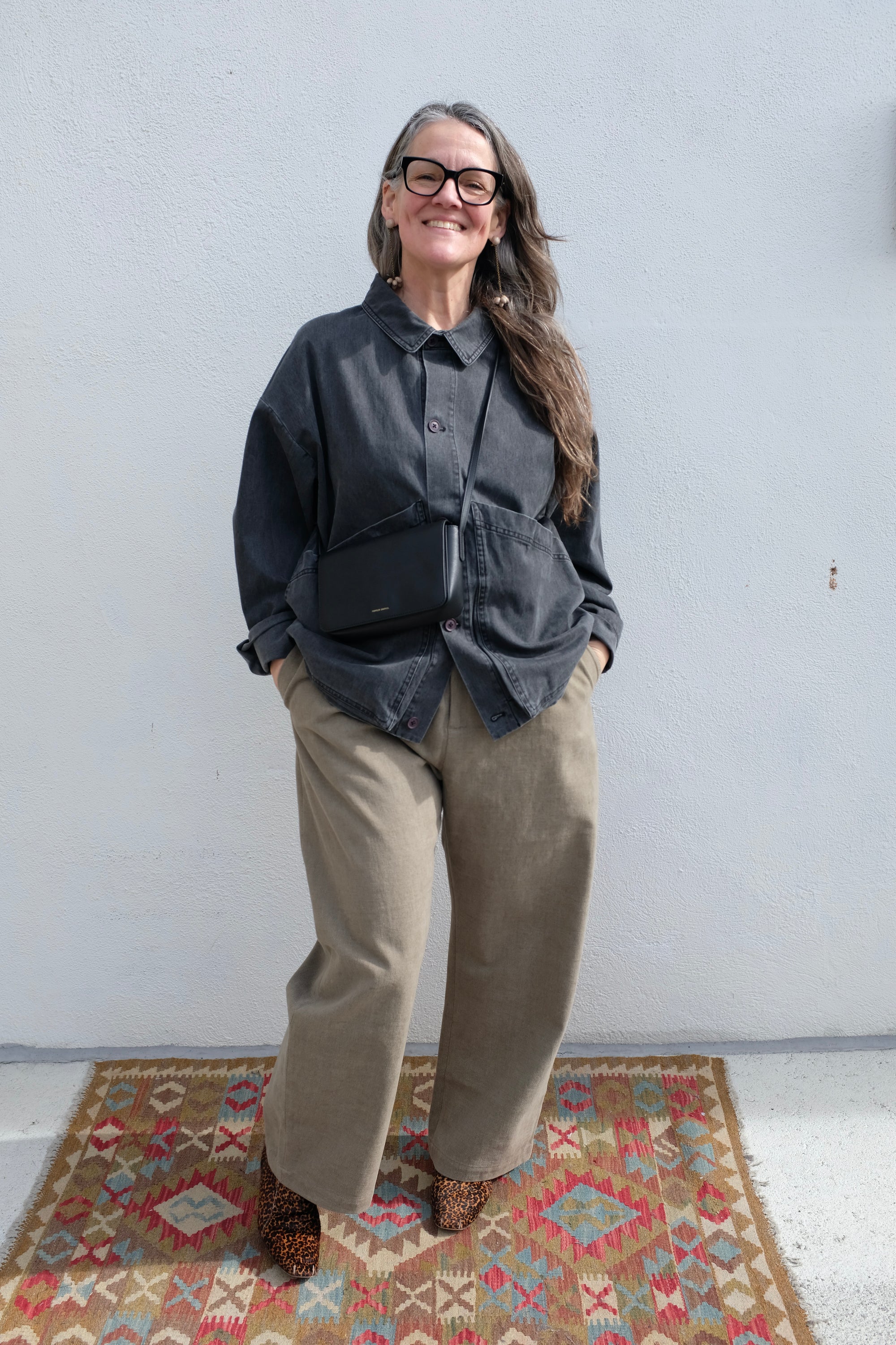 Tailored Curve Legged Trouser / Umber